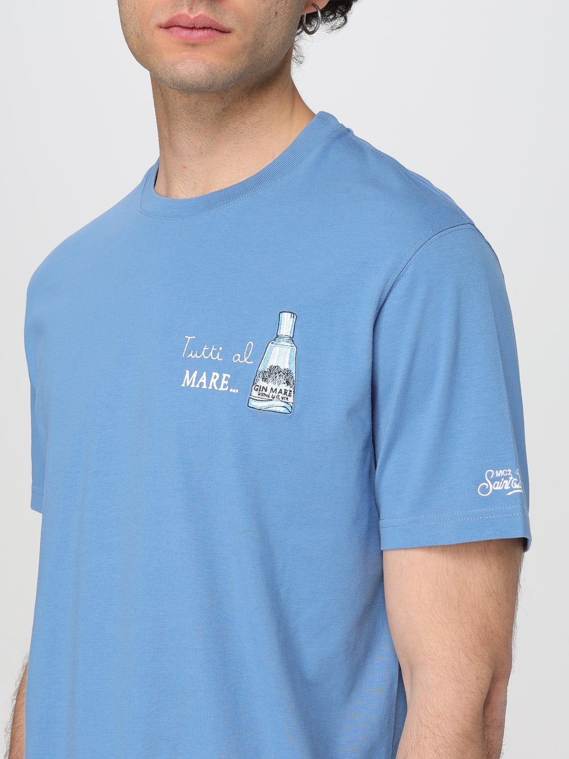 MC2 SAINT BARTH T-SHIRT: T-shirt men Mc2 Saint Barth, Blue - Img 3