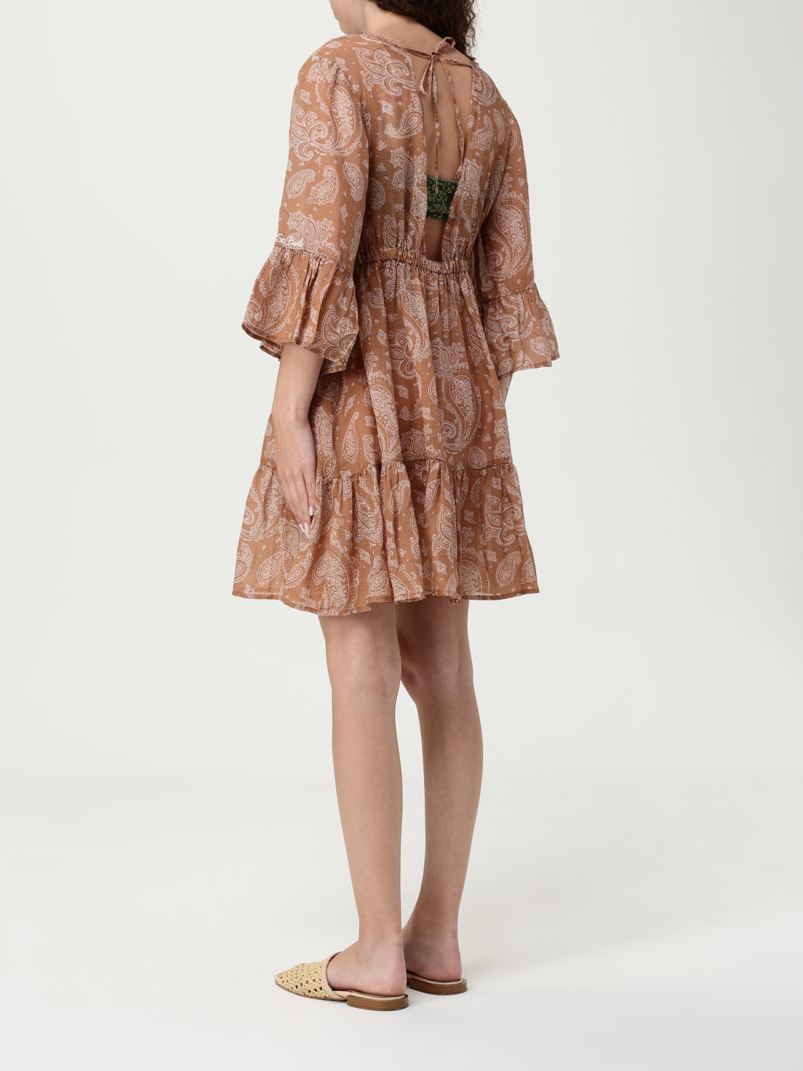 MC2 SAINT BARTH ABITO: Abito Paisley MC2 Saint Barth, Marrone - Img 2