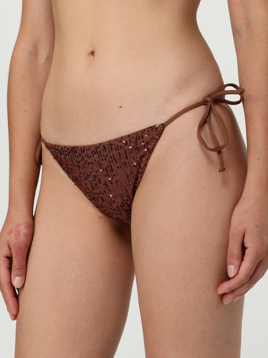 MC2 SAINT BARTH SWIMSUIT: Swimsuit woman Mc2 Saint Barth, Brown - Img 4