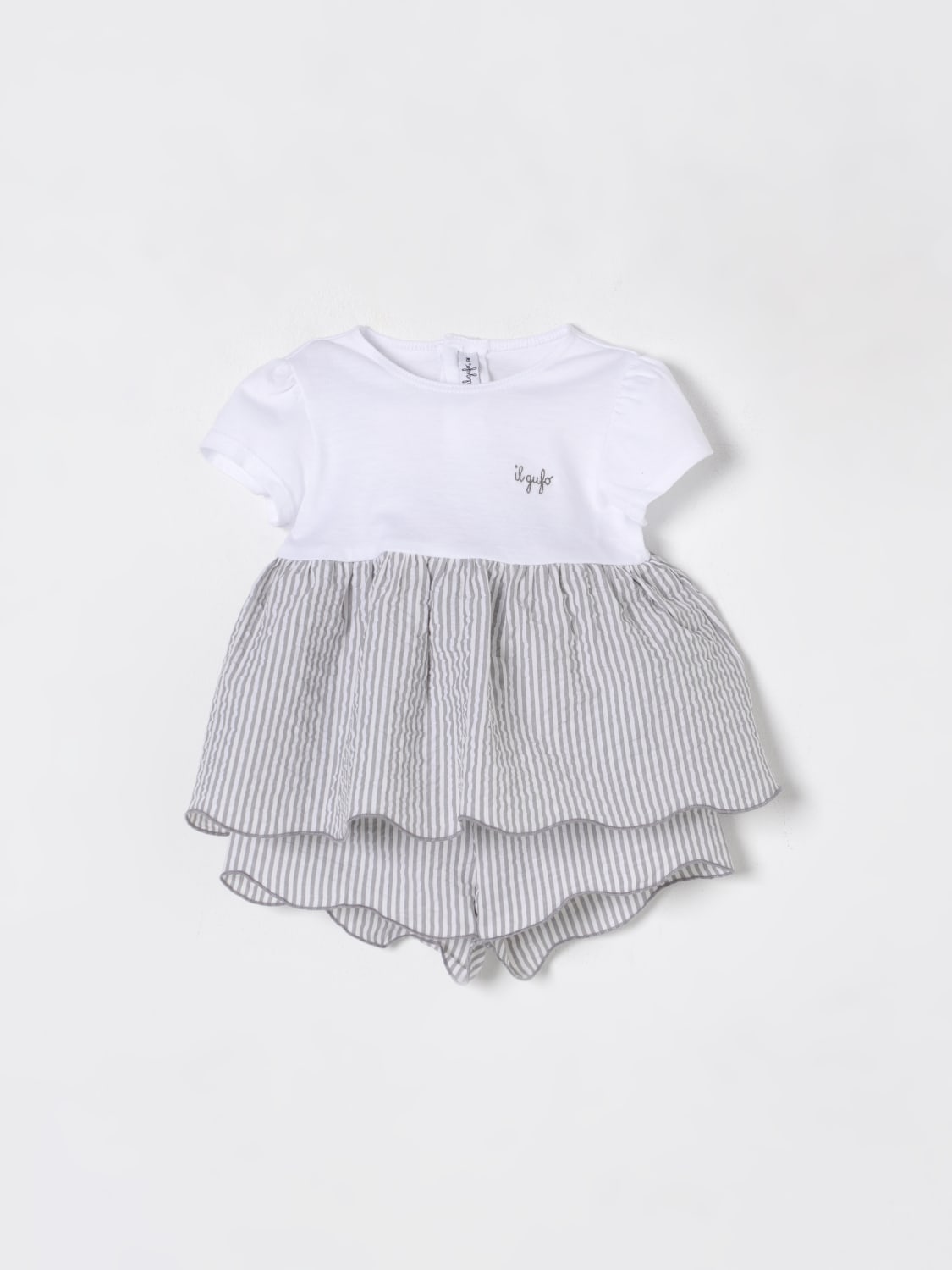 IL GUFO JUMPSUIT: Jumpsuit kids Il Gufo, Grey - Img 1