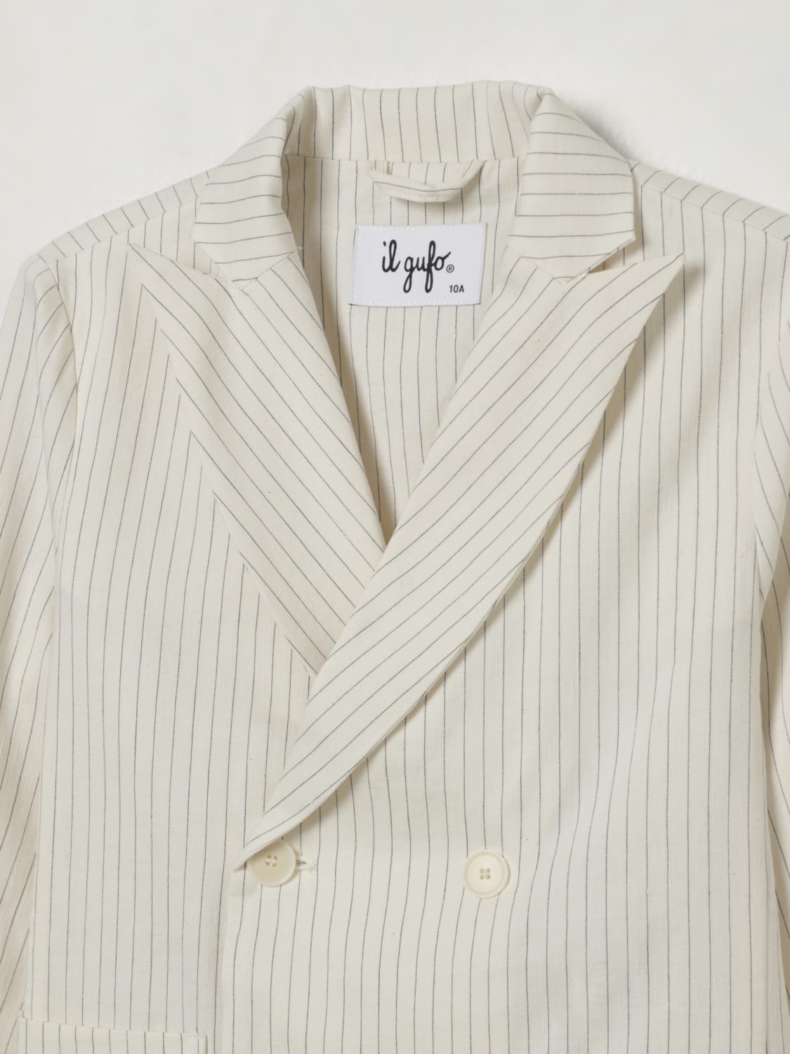 IL GUFO JACKET: Blazer kids Il Gufo, Yellow Cream - Img 3