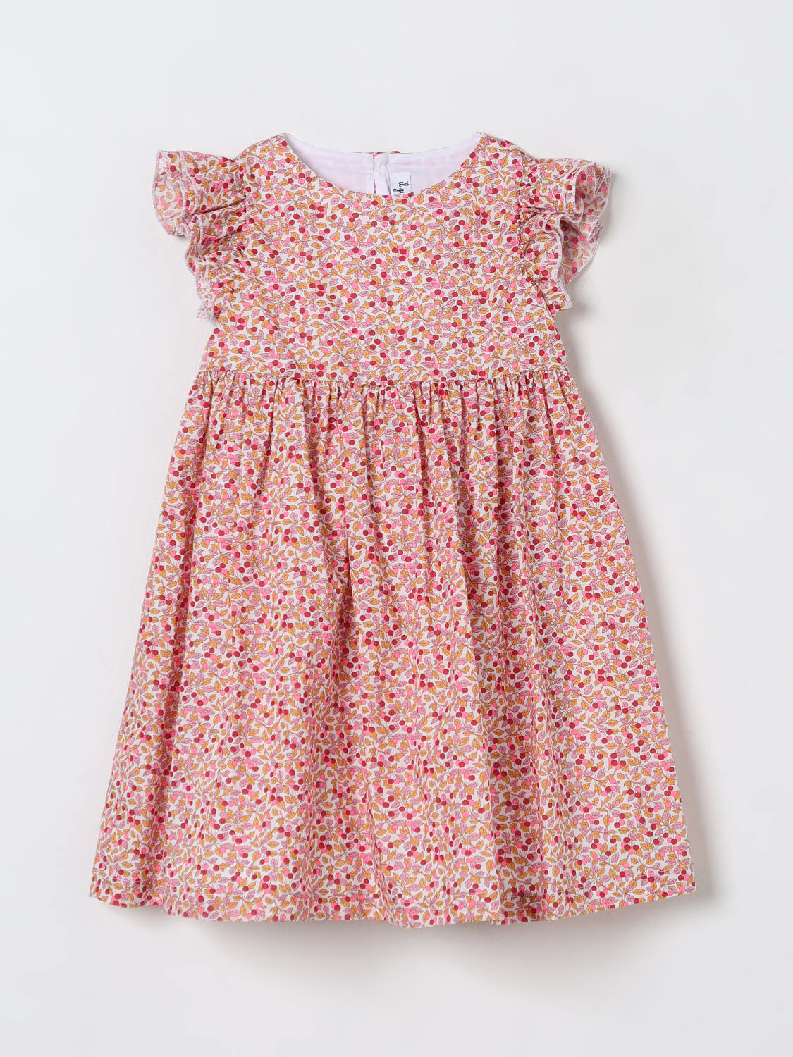 IL GUFO KLEID: Kleid kinder Il Gufo, Apricot - Img 1
