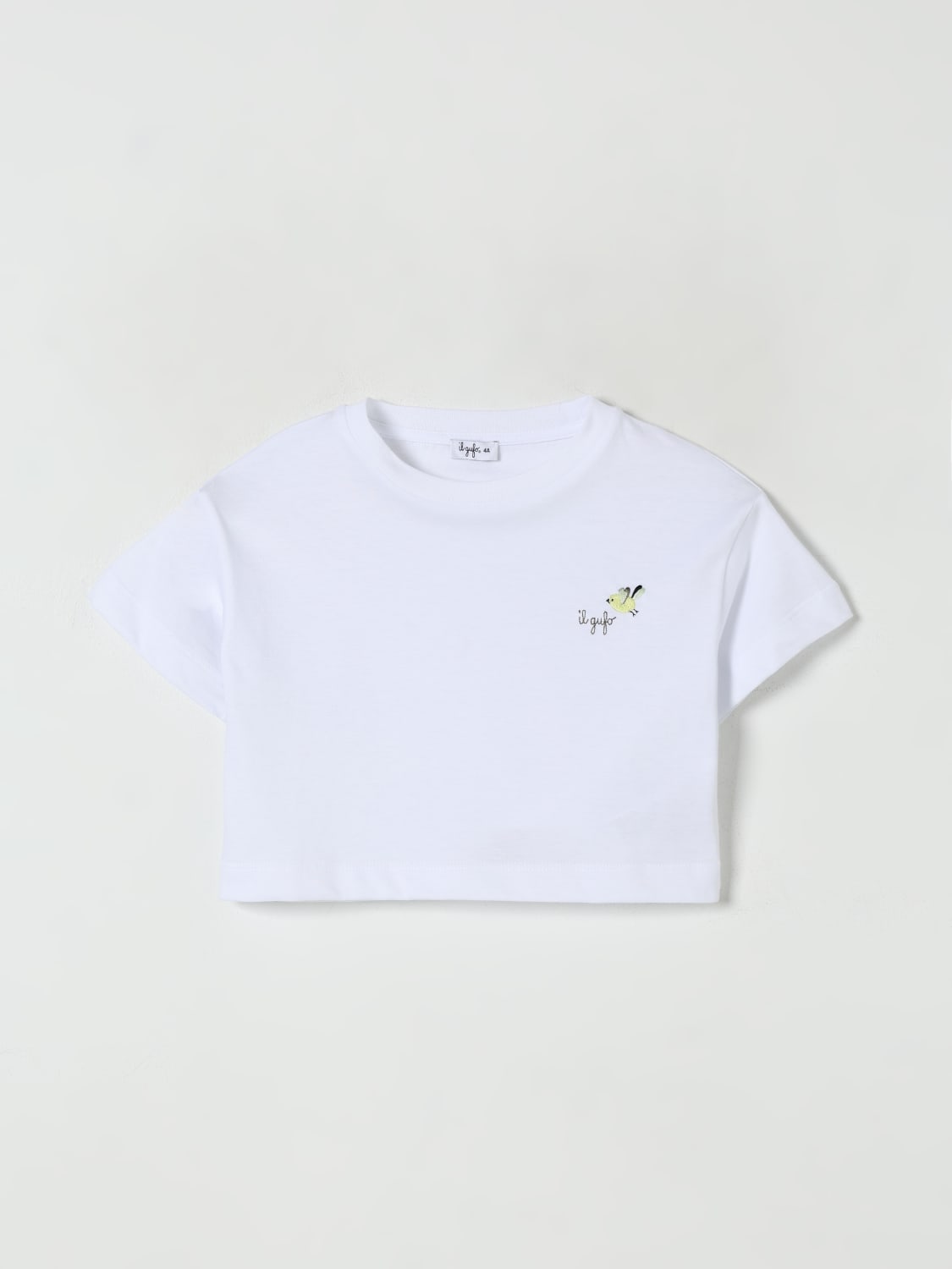 IL GUFO T-SHIRT: T-shirt kids Il Gufo, White - Img 1