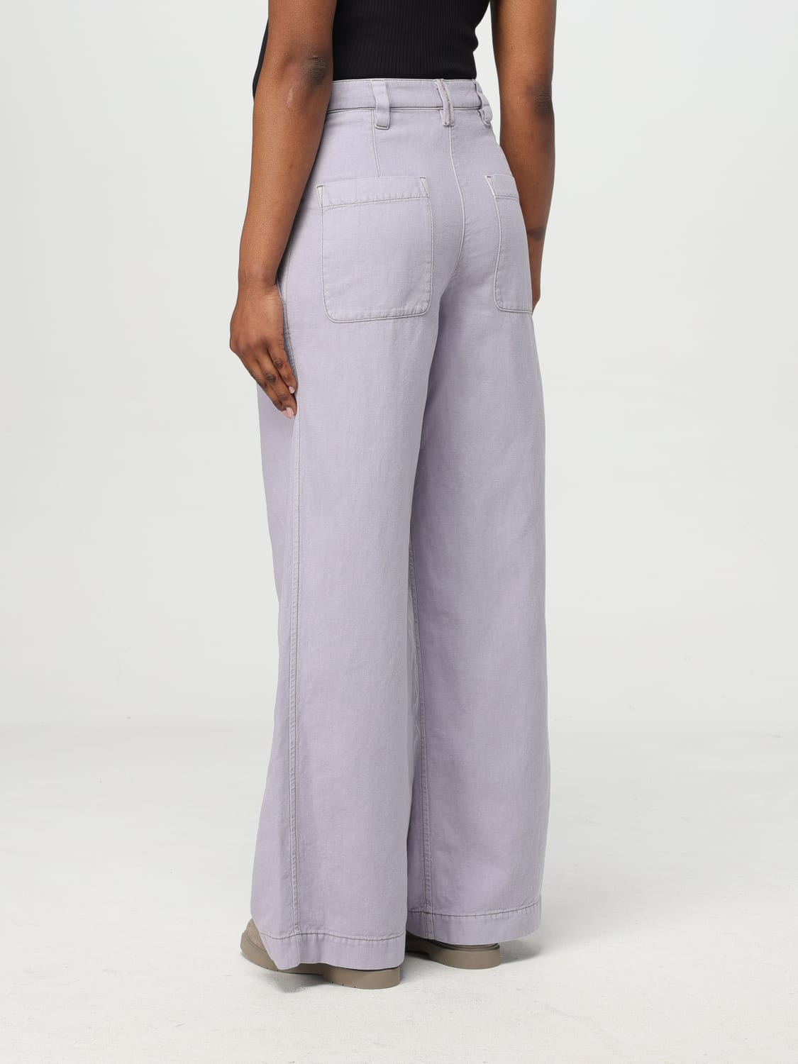 パンツ BRUNELLO CUCINELLI Woman Pants Lilac ML996P5896 C9101 BRUNELLO CUCINELLI: Pants woman - Lilac | Brunello Cucinelli