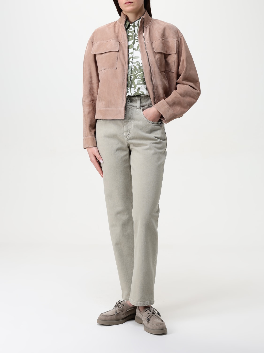 デニム・ジーパン BRUNELLO CUCINELLI Women Denim Pants M0H81P5758 C7192 BEIGE Women's jeans - Designer denim collection | Brunello Cucinelli