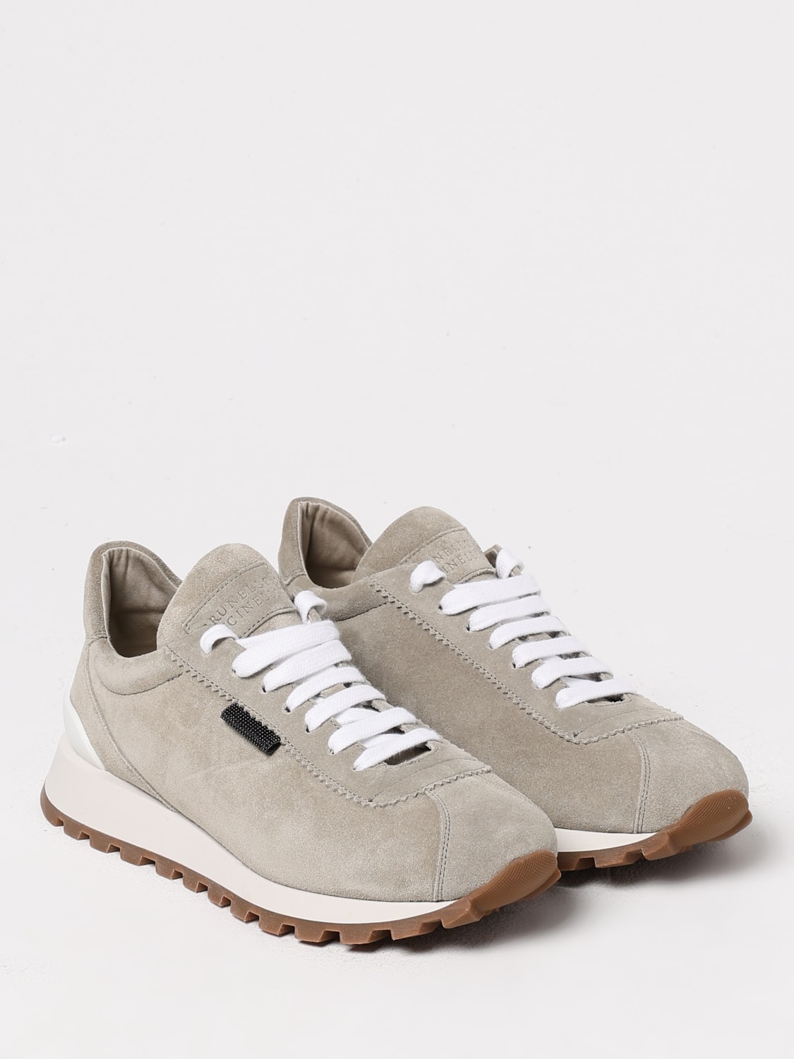 スニーカー BRUNELLO CUCINELLI Women Sneakers MZSFG2110P 4180 Beige Brunello Cucinelli Sneakers - Beige - Women | MZSFG2110PC4180