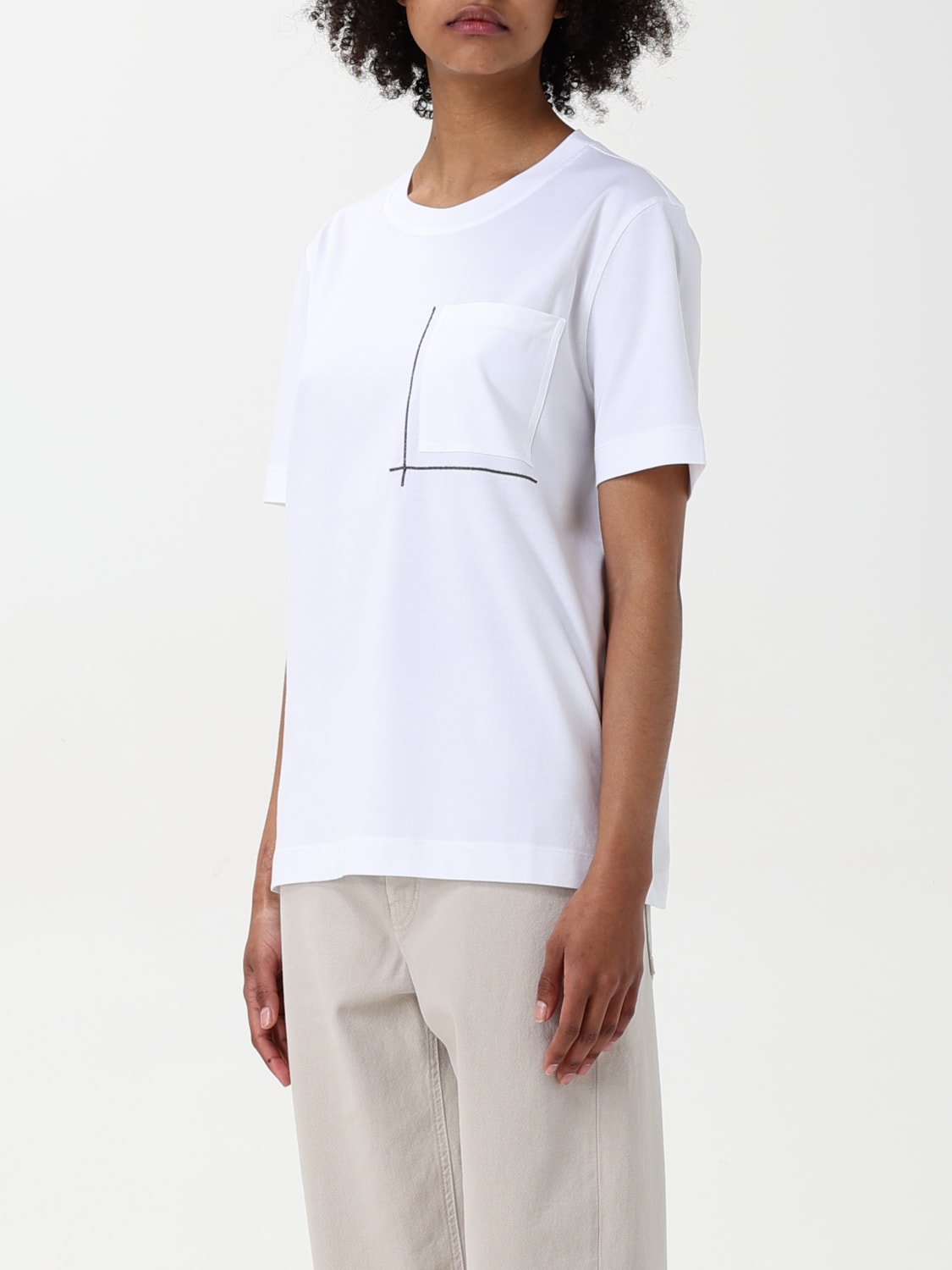 BRUNELLO CUCINELLI: T-shirt woman - White | Brunello