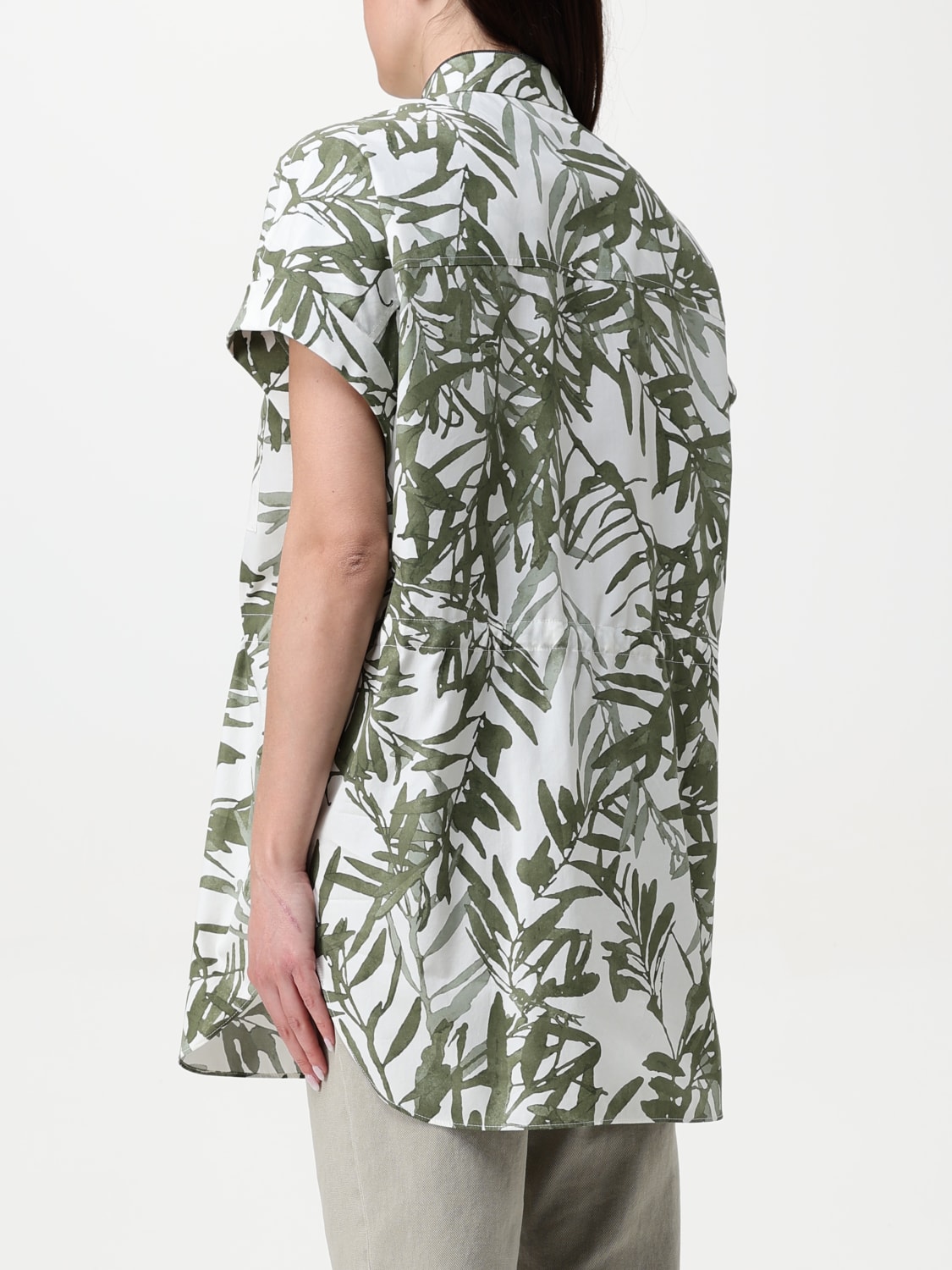 BRUNELLO CUCINELLI CAMISA: Camisa mujer Brunello Cucinelli, Verde - Img 3