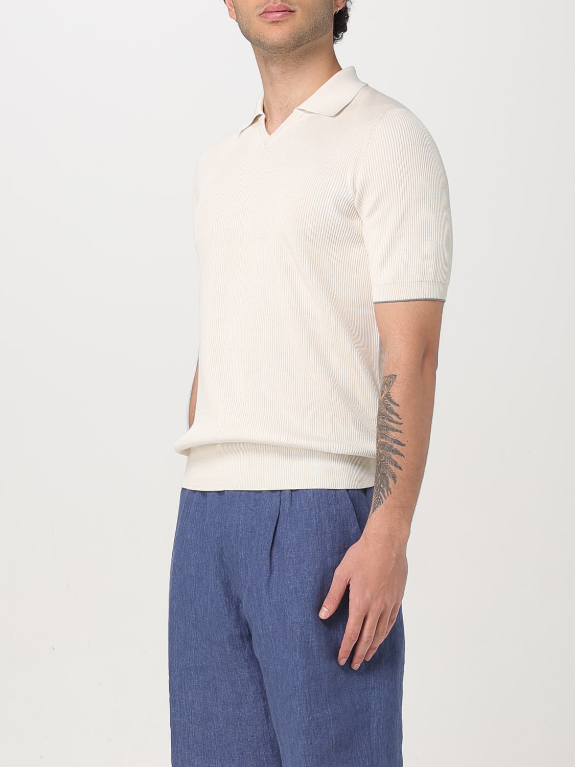 じ*ん様 BRUNELLO CUCINELLI ホワイトポロシャツ Men's casual t-shirts & polo shirts | Brunello Cucinelli