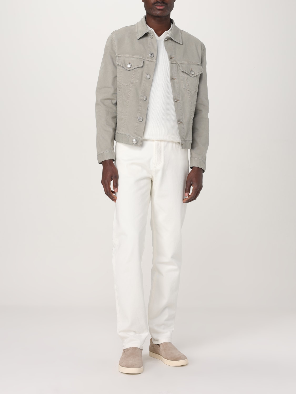 BRUNELLO CUCINELLI POLO SHIRT: Sweater men Brunello Cucinelli, Yellow Cream - Img 2