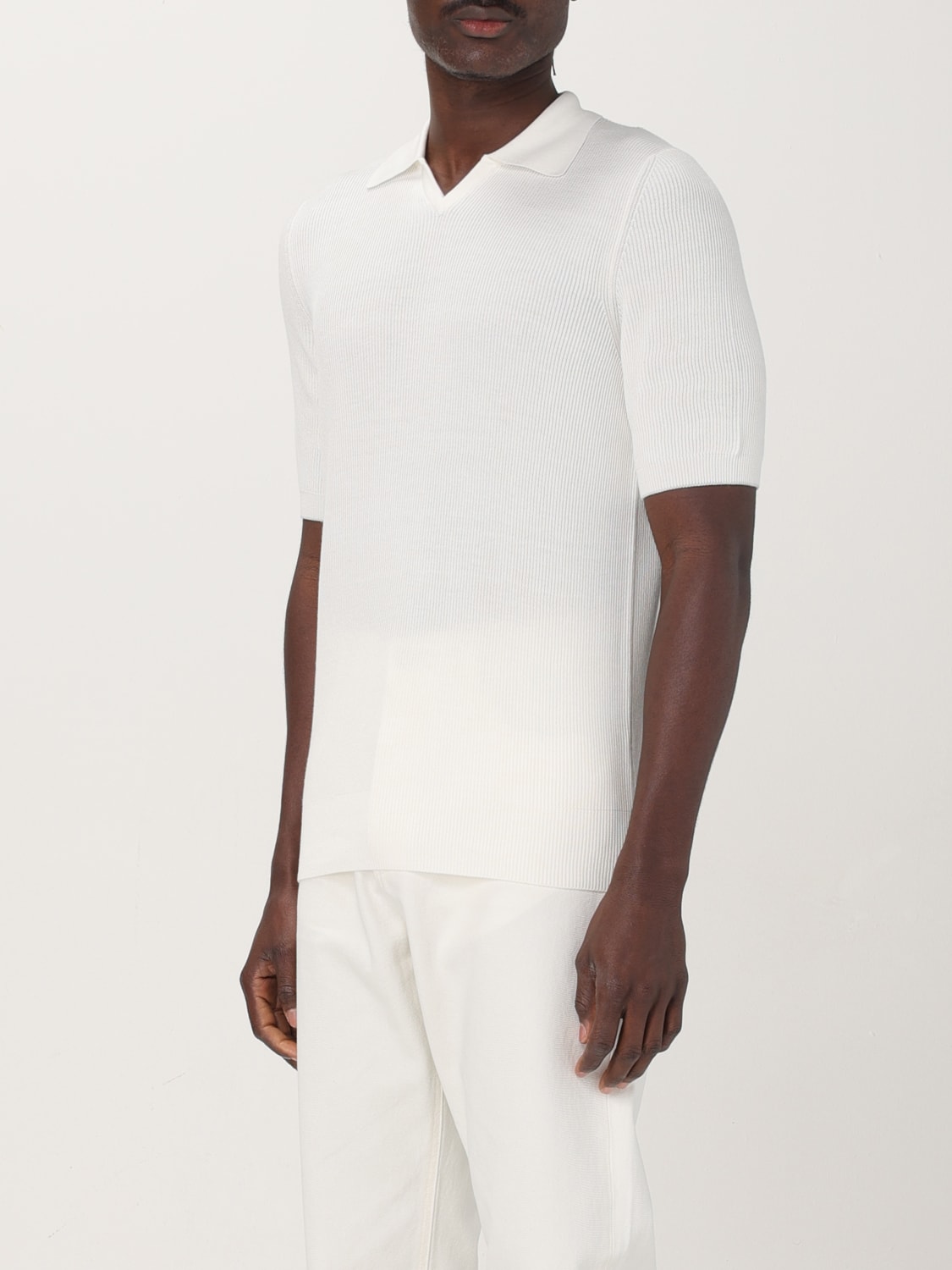 BRUNELLO CUCINELLI POLO SHIRT: Sweater men Brunello Cucinelli, Yellow Cream - Img 4