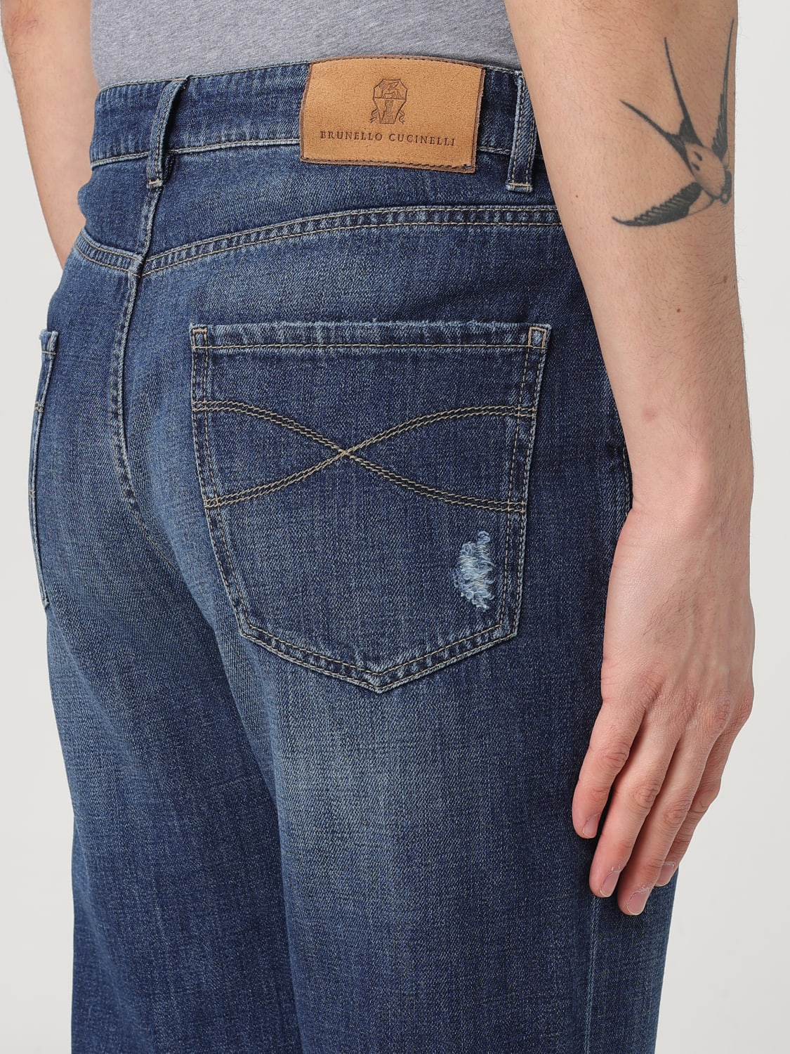 BRUNELLO CUCINELLI JEANS: Jeans Brunello Cucinelli in denim , Denim - Img 5