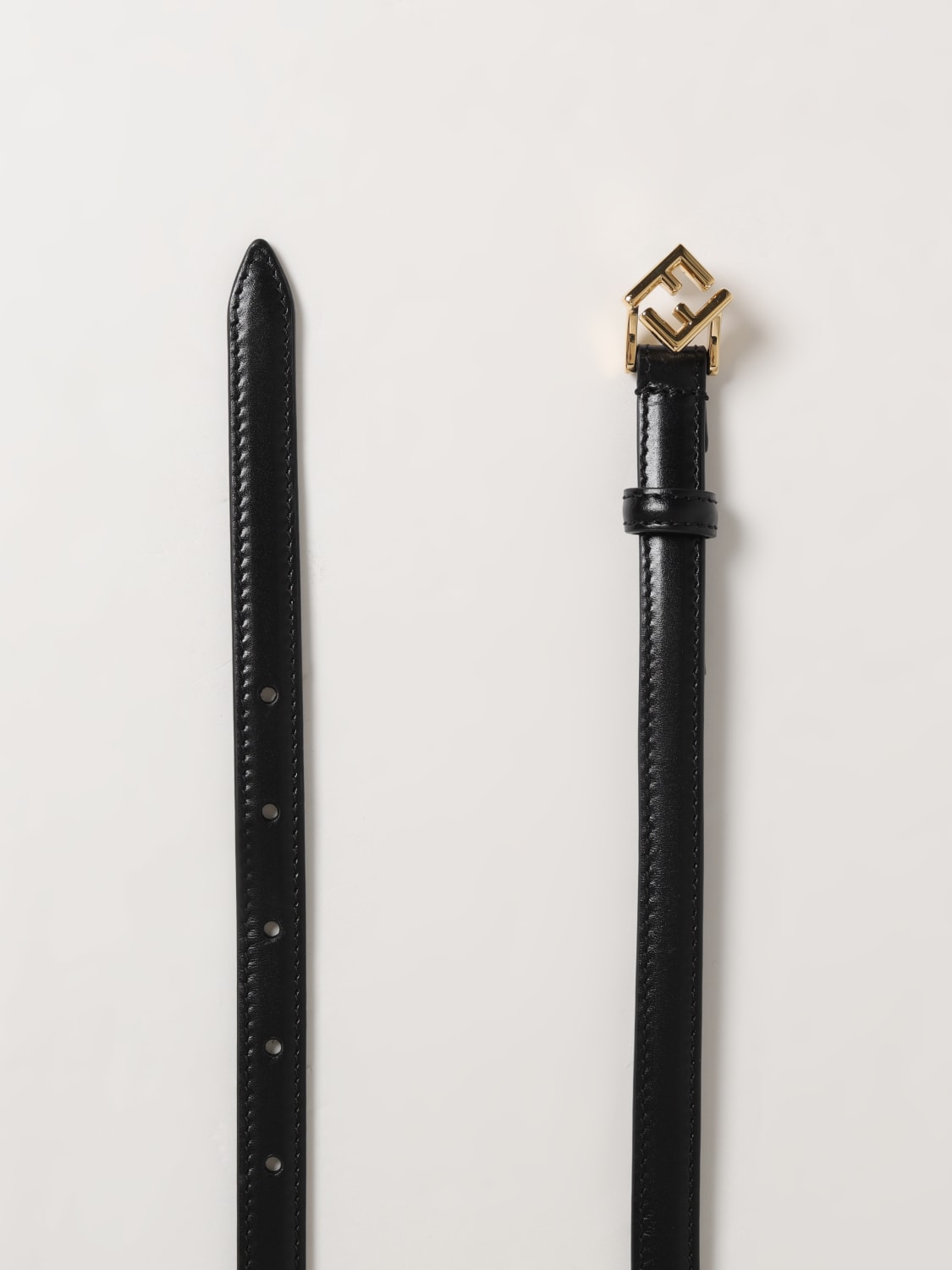 FENDI: Belt woman - Black | Fendi belt 8C0742 ANSS online at