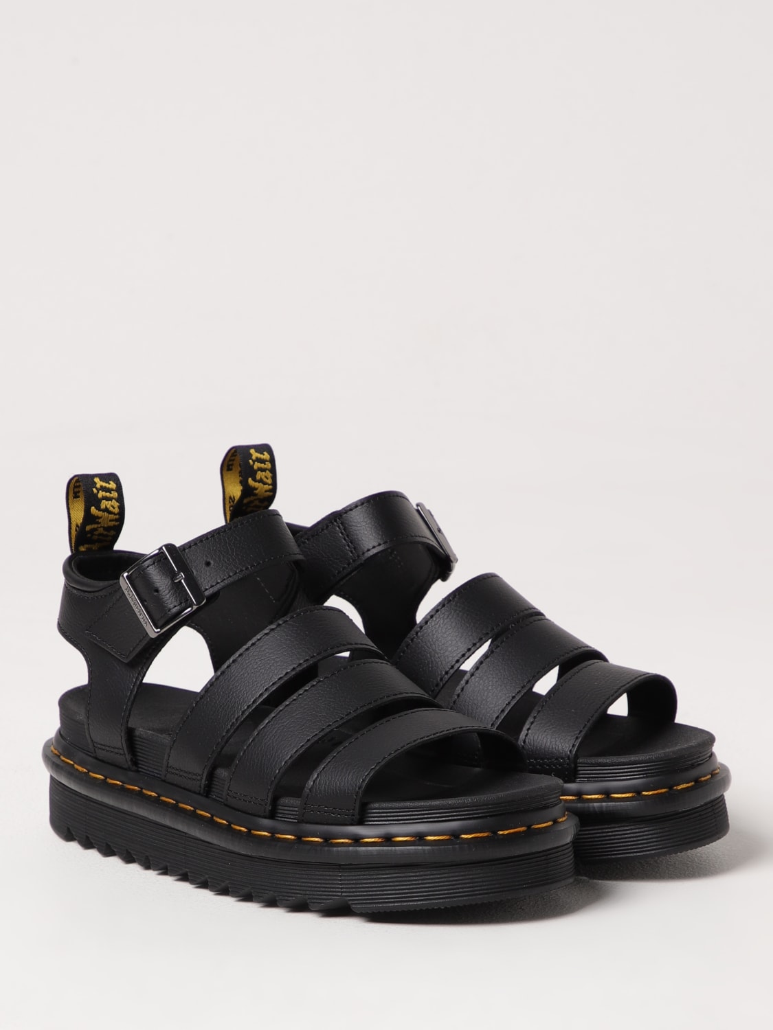 DR. MARTENS HEELED SANDAL: Shoes woman Dr. Martens, Black - Img 2