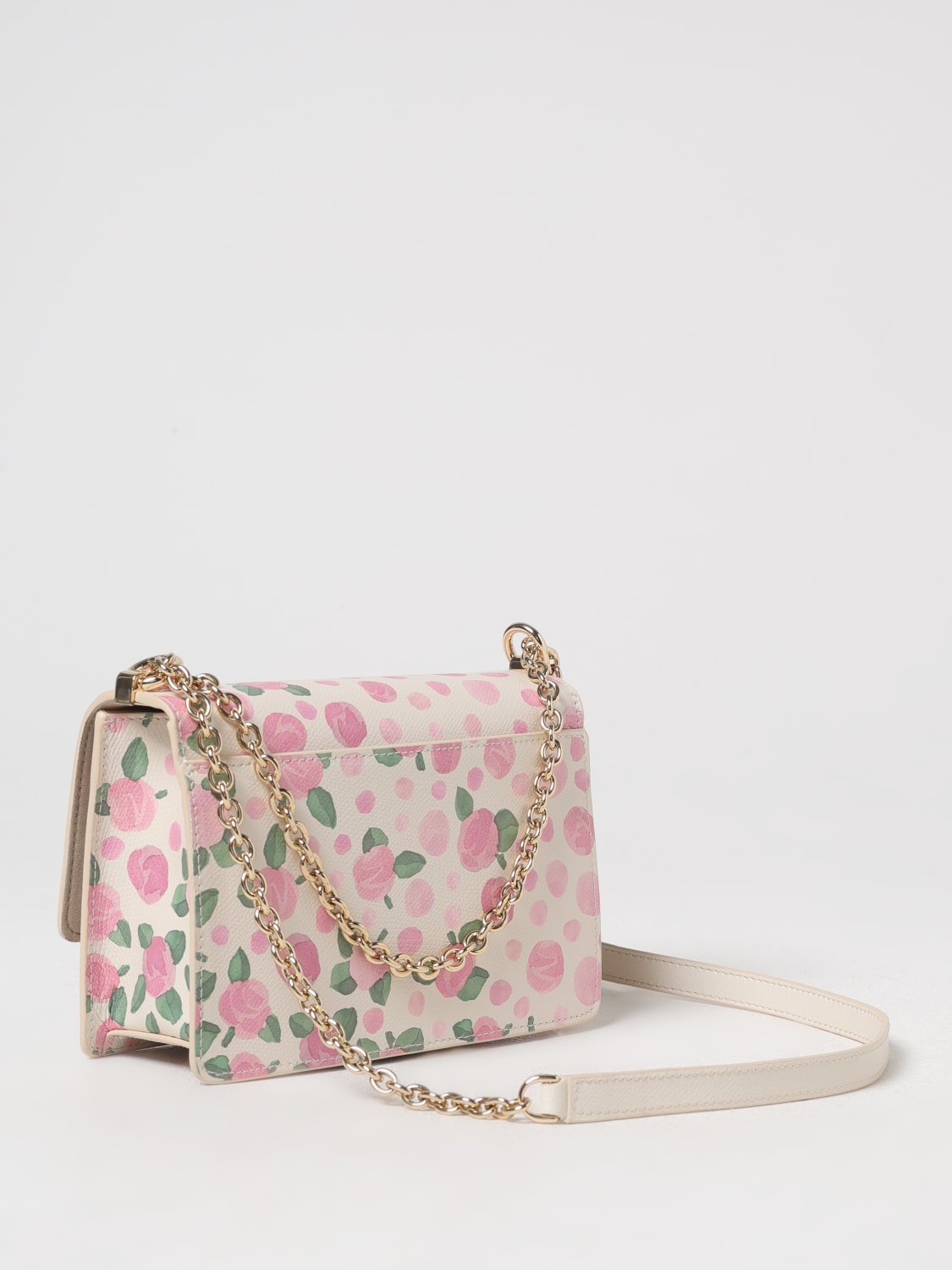 ショルダーバッグ・ポシェット FURLA Woman Crossbody bags Pink BAFKACOBX3863 TAZ00 FURLA: 1927 grained leather bag with flower print and polka