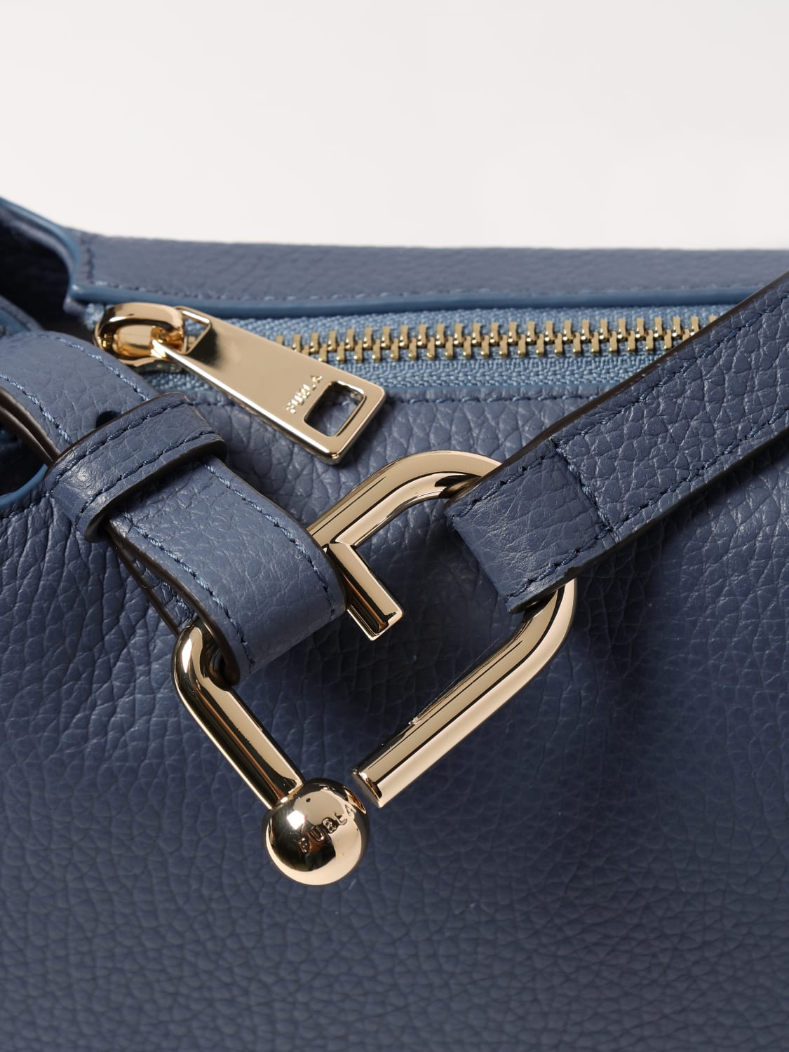 FURLA: Shoulder bag woman - Denim | Furla shoulder bag