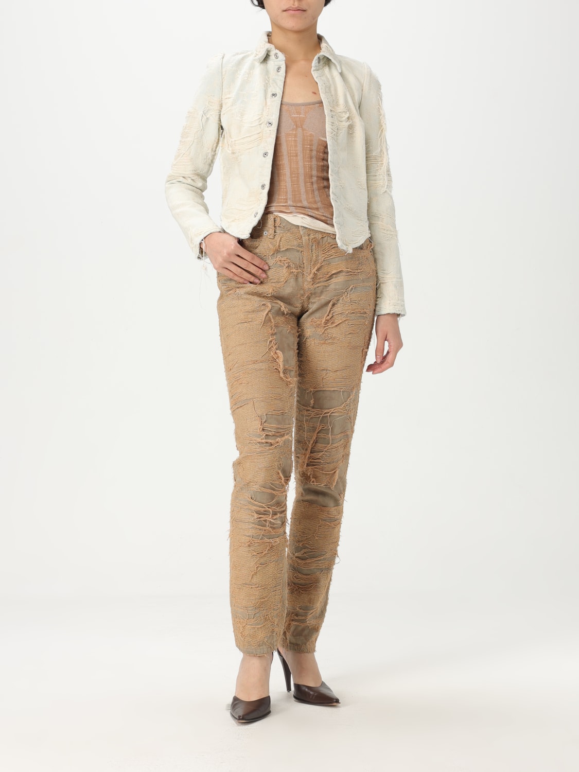 DIESEL JACKET: Jacket woman Diesel, Ice - Img 2