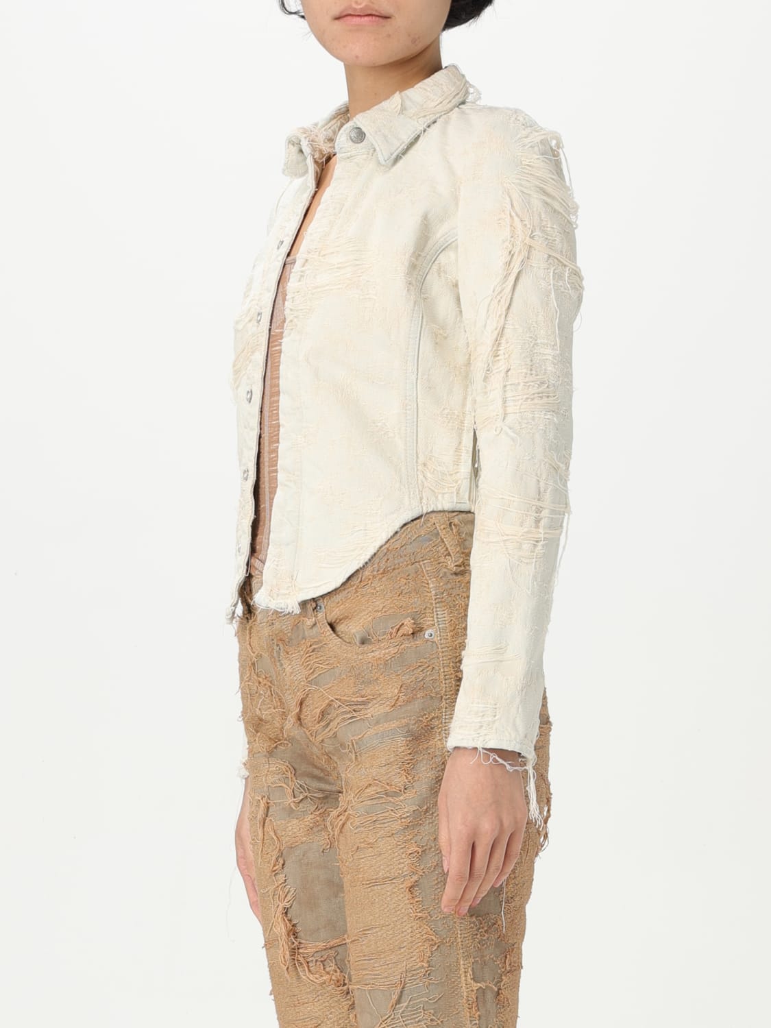 DIESEL JACKET: Jacket woman Diesel, Ice - Img 4