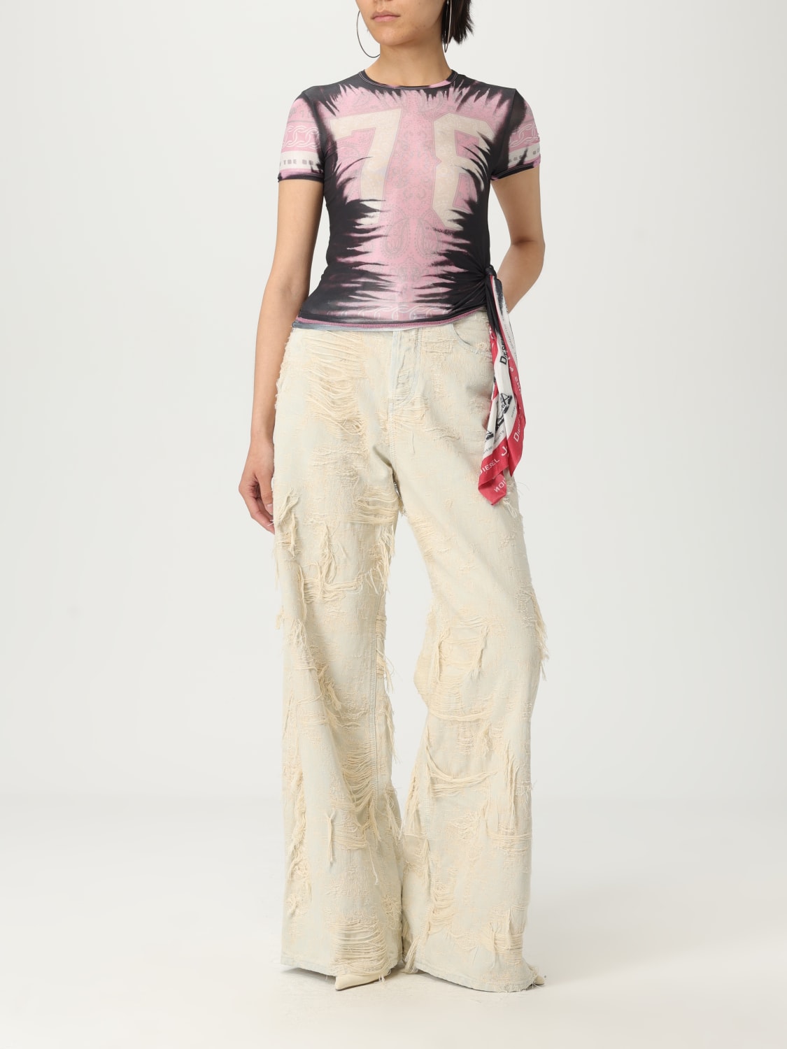 デニム・ジーパン DIESEL Woman Jeans Ice A19183 09M40 01 DIESEL: Jeans woman - Ice | Diesel jeans A19183 09M40 online