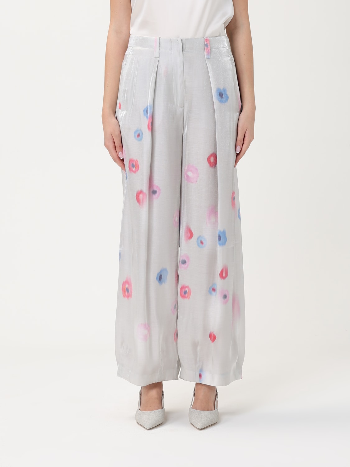 パンツ EMPORIO ARMANI Woman Pants Pearl EW003141 TE13520 P0005 EMPORIO ARMANI: Pants woman - Pearl | Emporio Armani pants