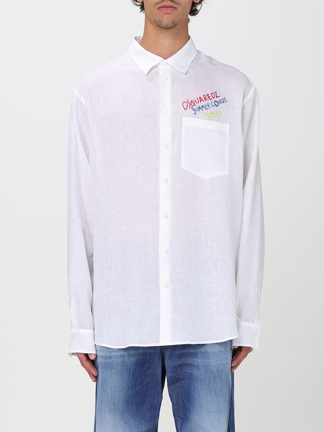 DSQUARED2 SHIRT: Shirt men Dsquared2, White - Img 1
