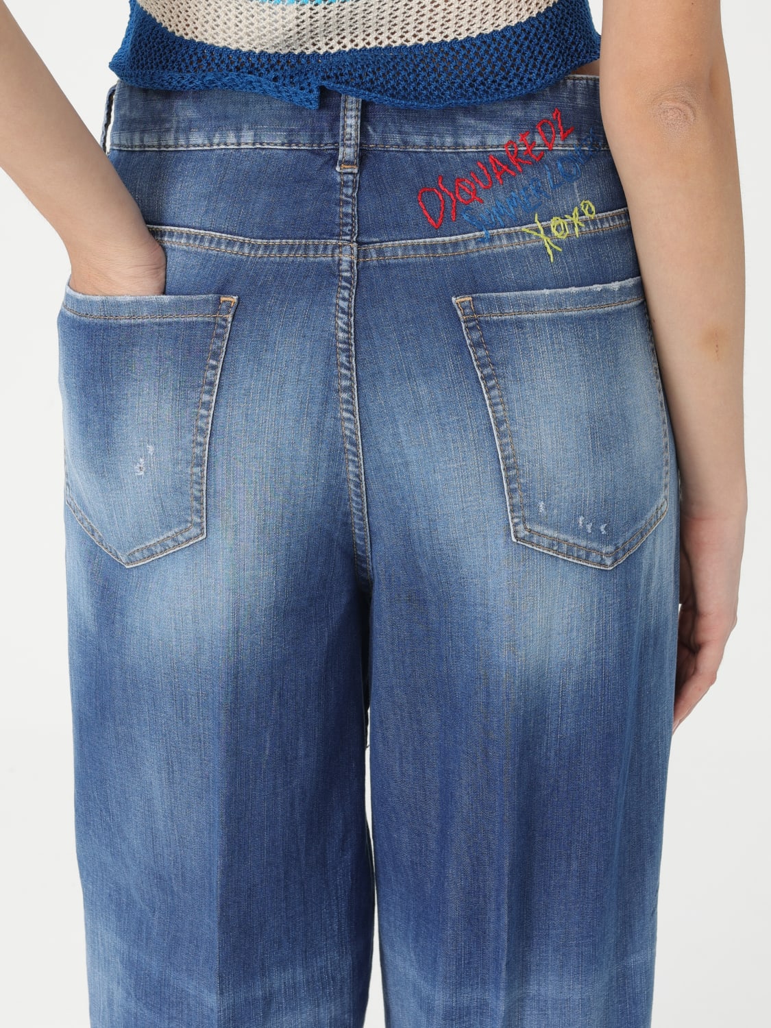 デニム・ジーパン DSQUARED2 Woman Jeans Denim S73LA0299 S30341 470 DSQUARED2: Jeans woman - Denim | Dsquared2 jeans S73LA0299
