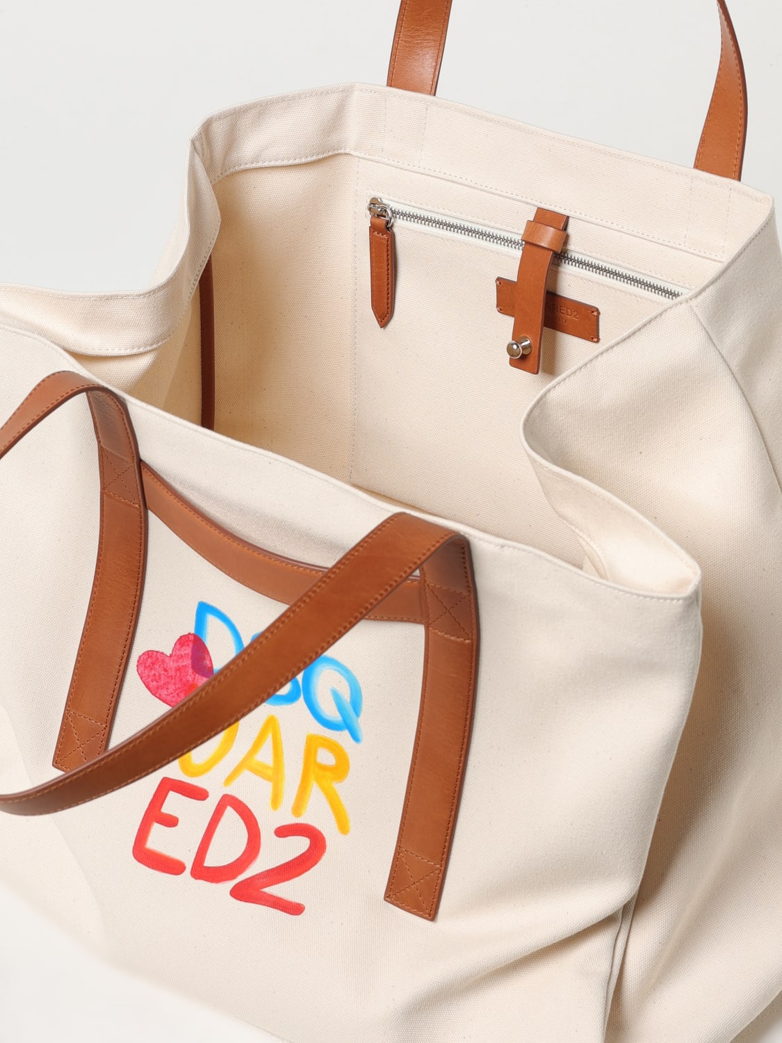 トートバッグ DSQUARED2 Woman Tote bags Beige SPW010400308367 5089 DSQUARED2: Shoulder bag woman - Beige | Dsquared2 tote bags