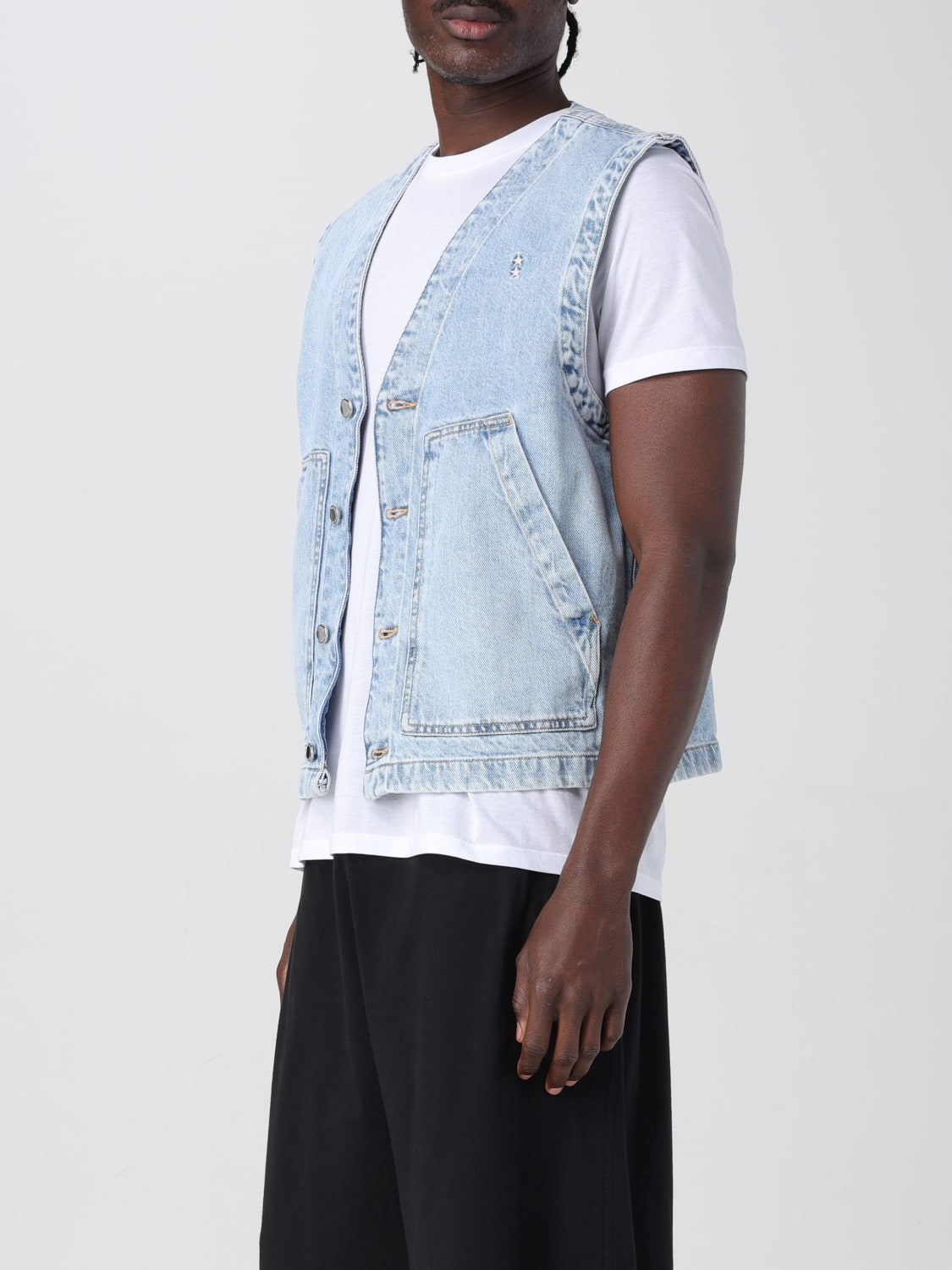 ICON DENIM LOS ANGELES JACKET: Blazer men Icon Denim Los Angeles, Stone Washed - Img 3