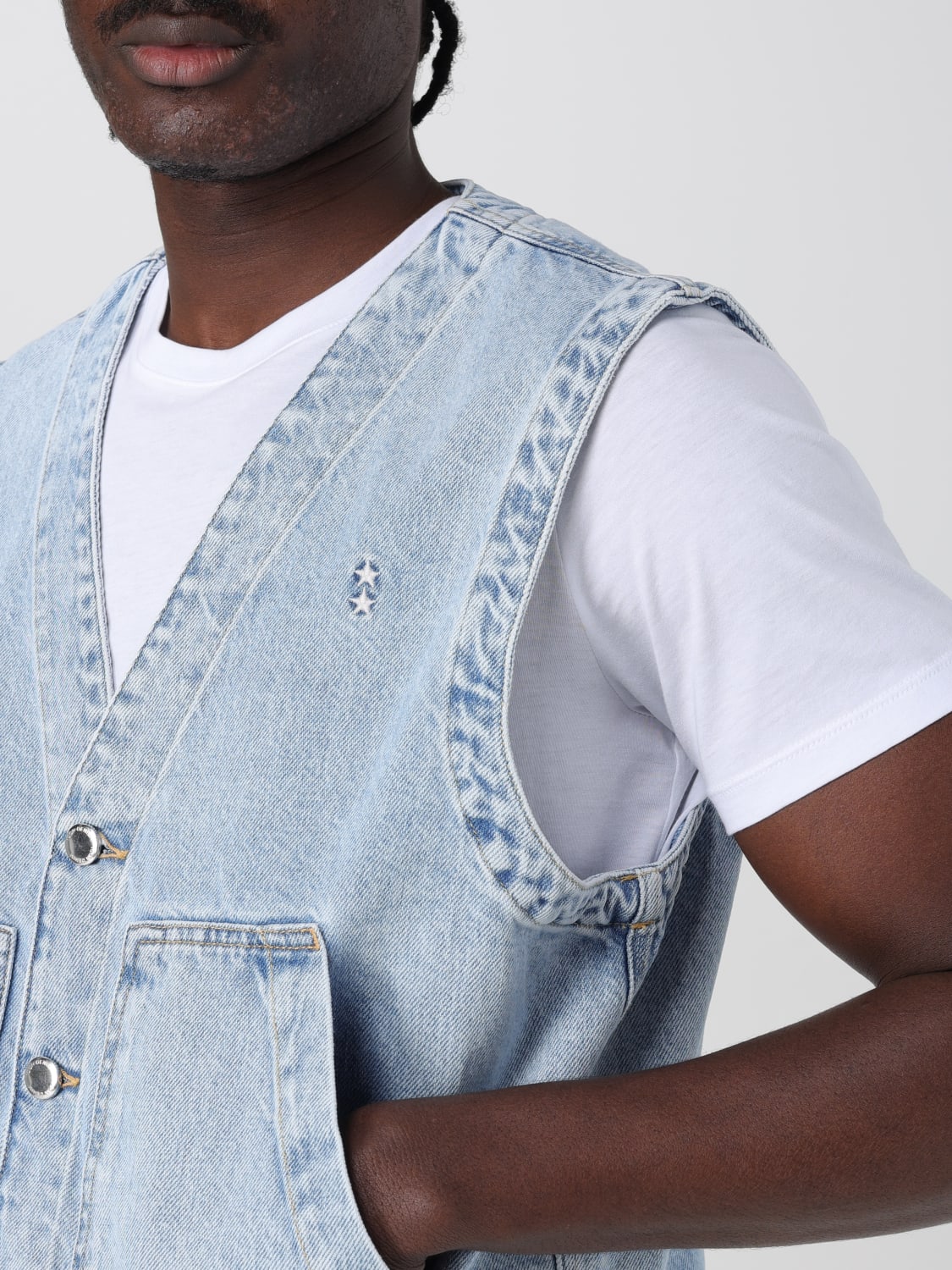 ICON DENIM LOS ANGELES JACKET: Blazer men Icon Denim Los Angeles, Stone Washed - Img 4