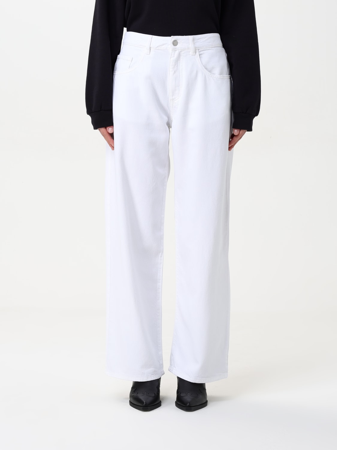 デニム・ジーパン ICON DENIM Women Denim Pants BEAPT2010 White ICON DENIM LOS ANGELES: Jeans woman - White | Icon Denim Los