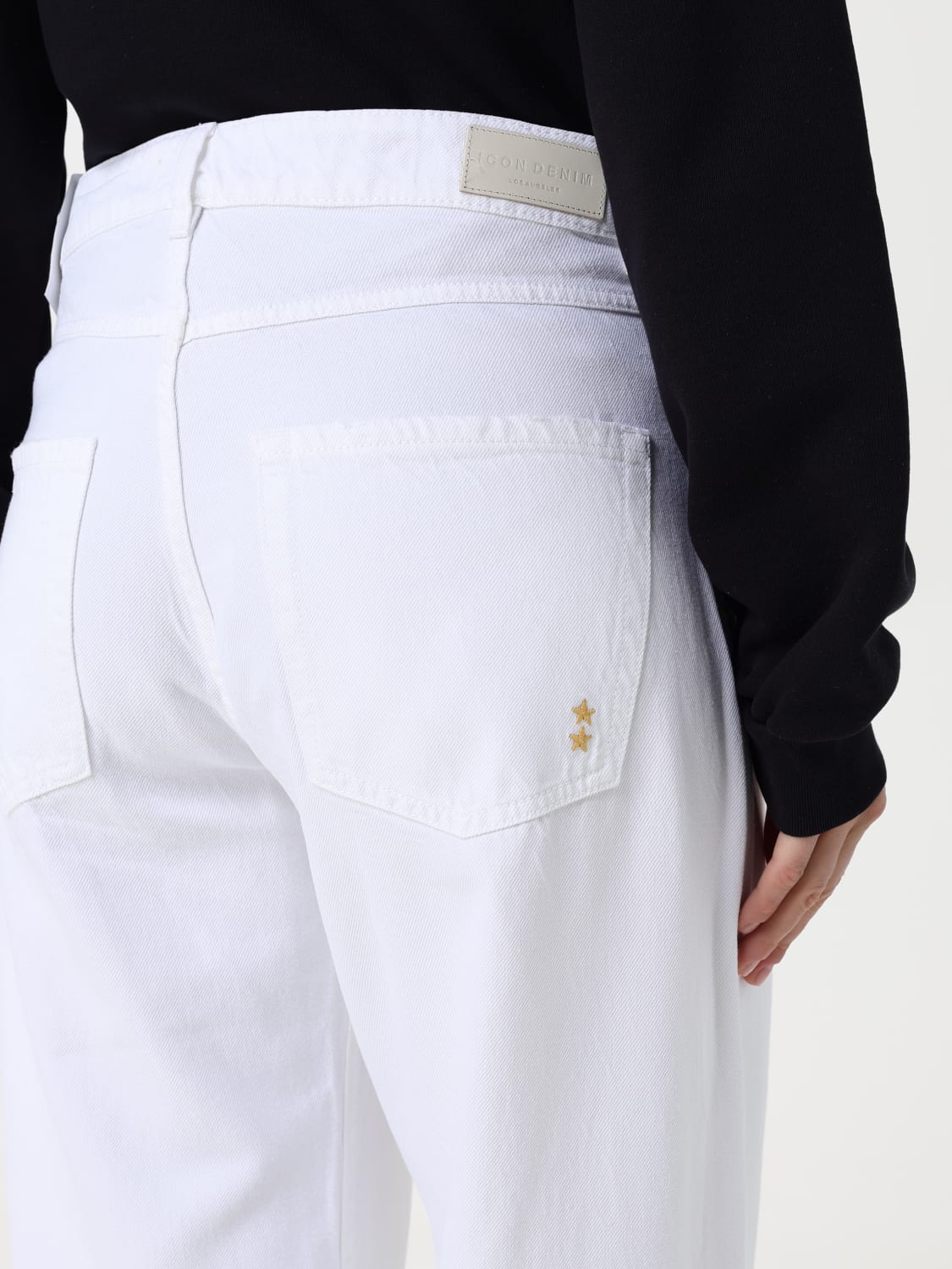 デニム・ジーパン ICON DENIM Women Denim Pants BEAPT2010 White ICON DENIM LOS ANGELES: Jeans woman - White | Icon Denim Los