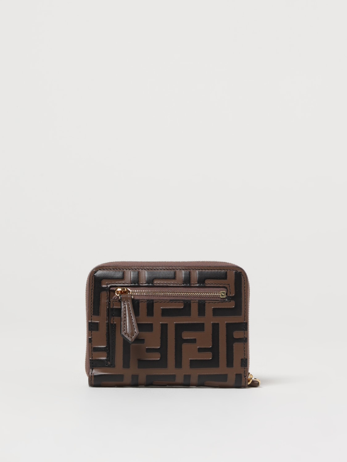 FENDI：財布 レディース - ブラウン | GIGLIO.COMオンラインの