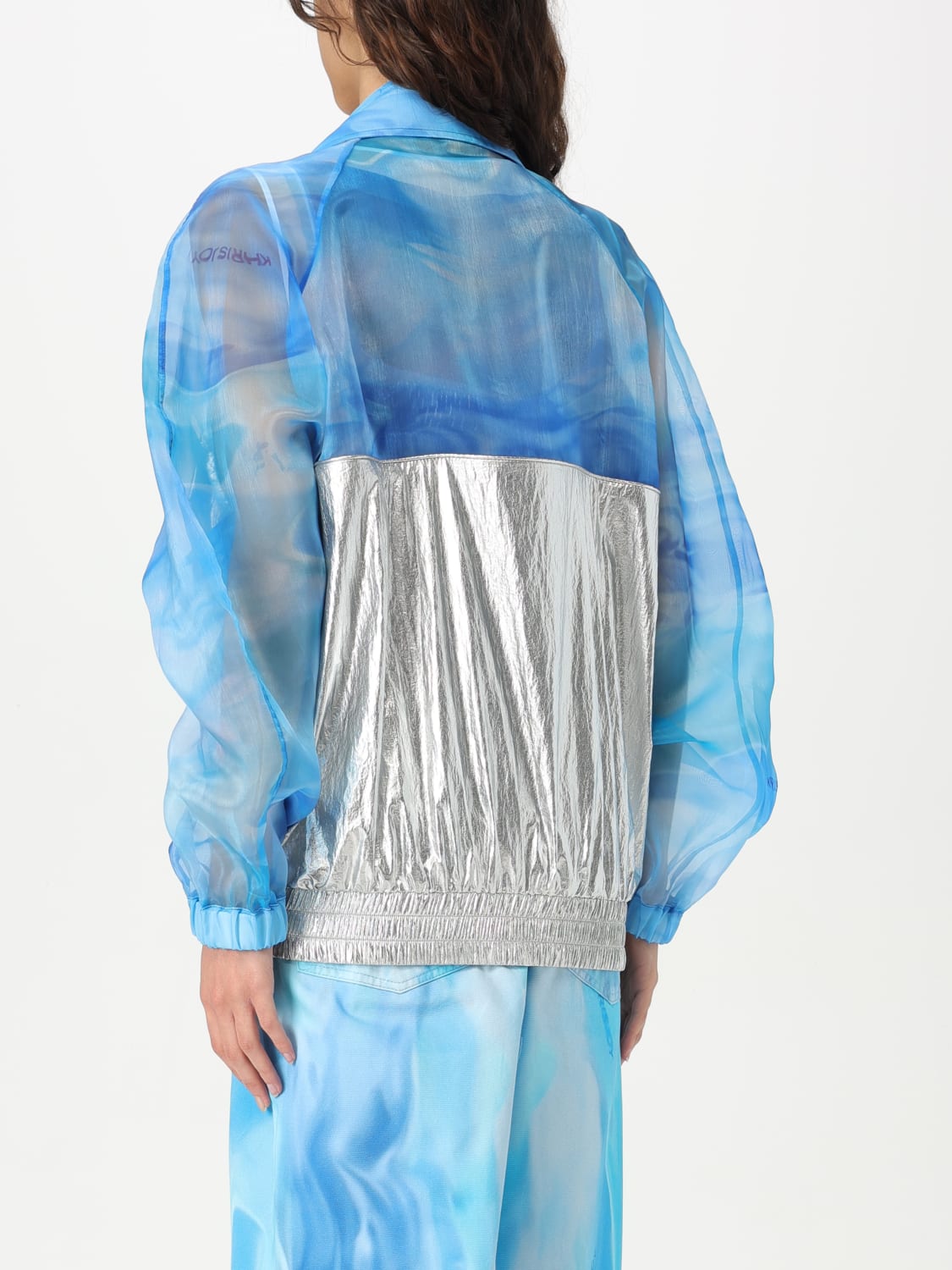 KHRISJOY GIACCA: Giubbotto Khrisjoy in nylon , Azzurro - Img 3