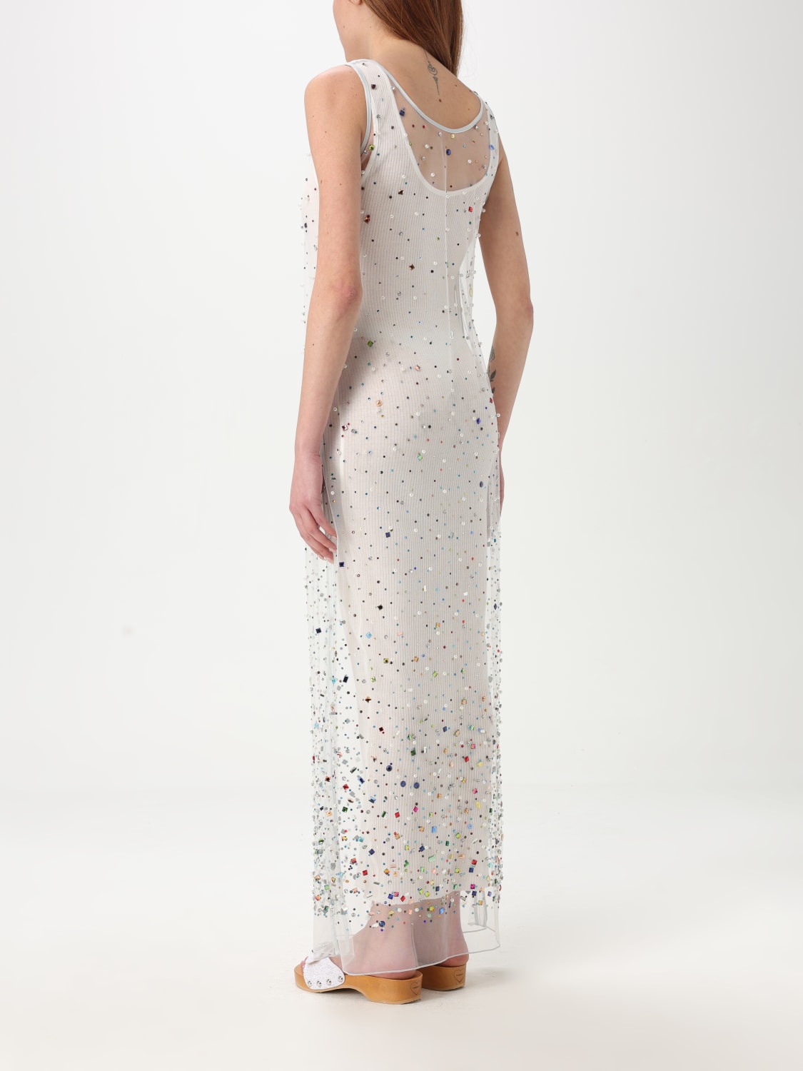 KHRISJOY ABITO: Abito Khrisjoy in maglia con perline e strass , Fantasia - Img 2