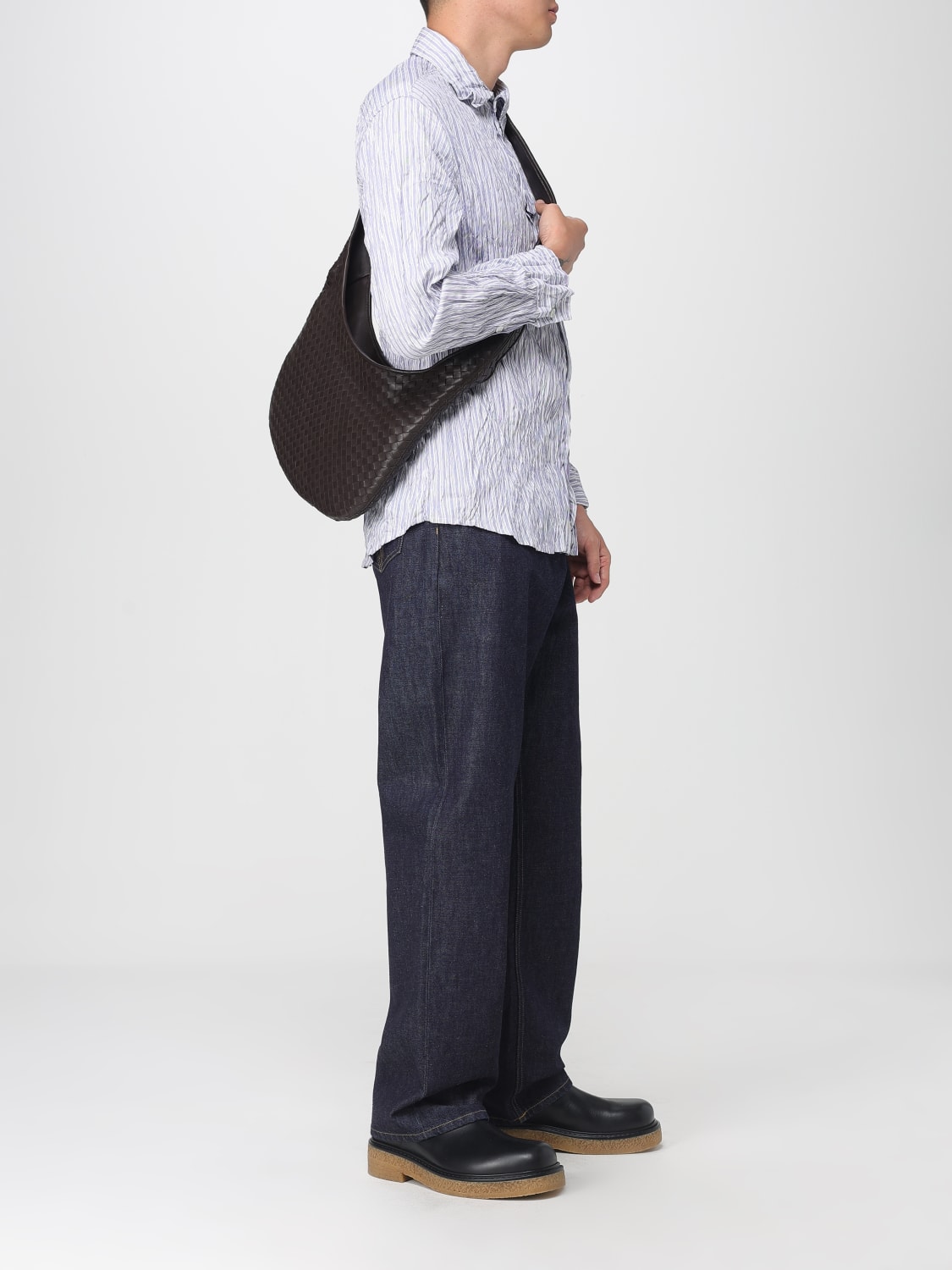 BOTTEGA VENETA SHOULDER BAG: Bags men Bottega Veneta, Dark - Img 2