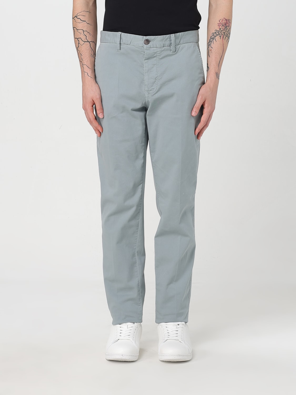 BLAUER PANTALONI: Pantalone Blauer in cotone stretch , Grigio - Img 1