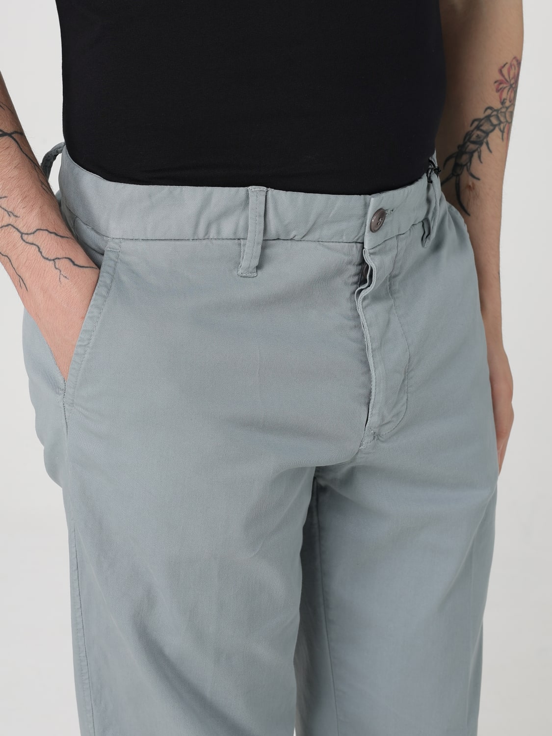 BLAUER PANTALONI: Pantalone Blauer in cotone stretch , Grigio - Img 3