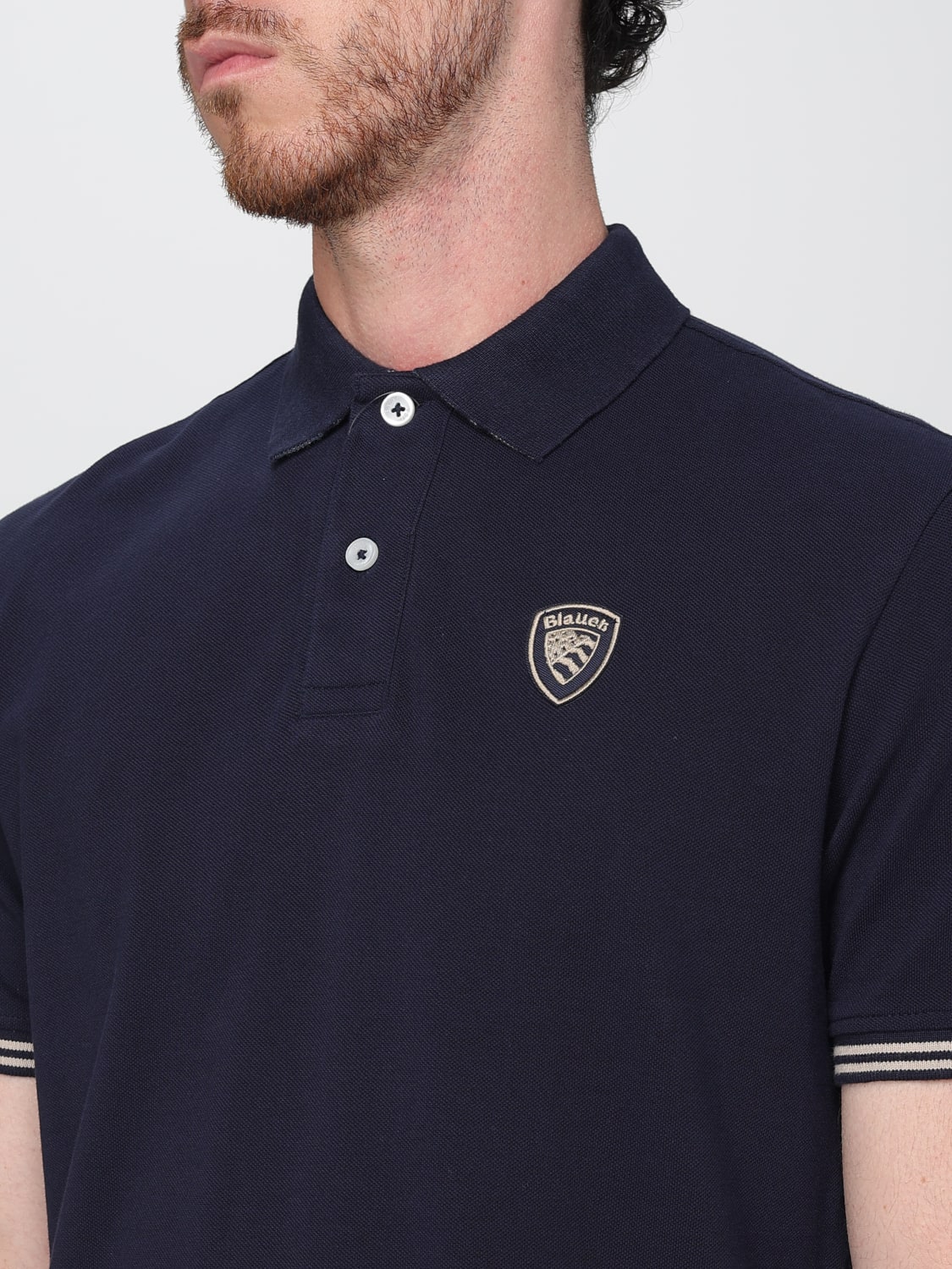 BLAUER POLO: Polo homme Blauer, Bleu - Img 3