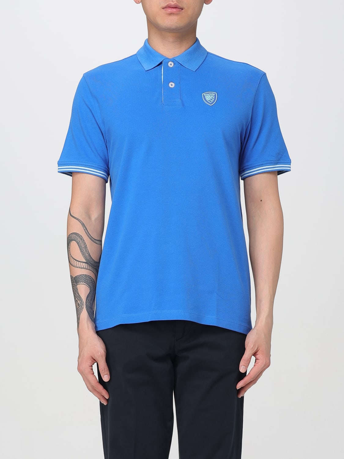 BLAUER POLO: Polo herren Blauer, Royal Blue - Img 1