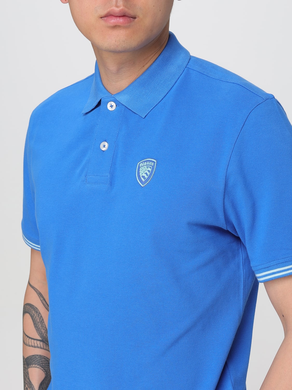 BLAUER POLO: Polo herren Blauer, Royal Blue - Img 3