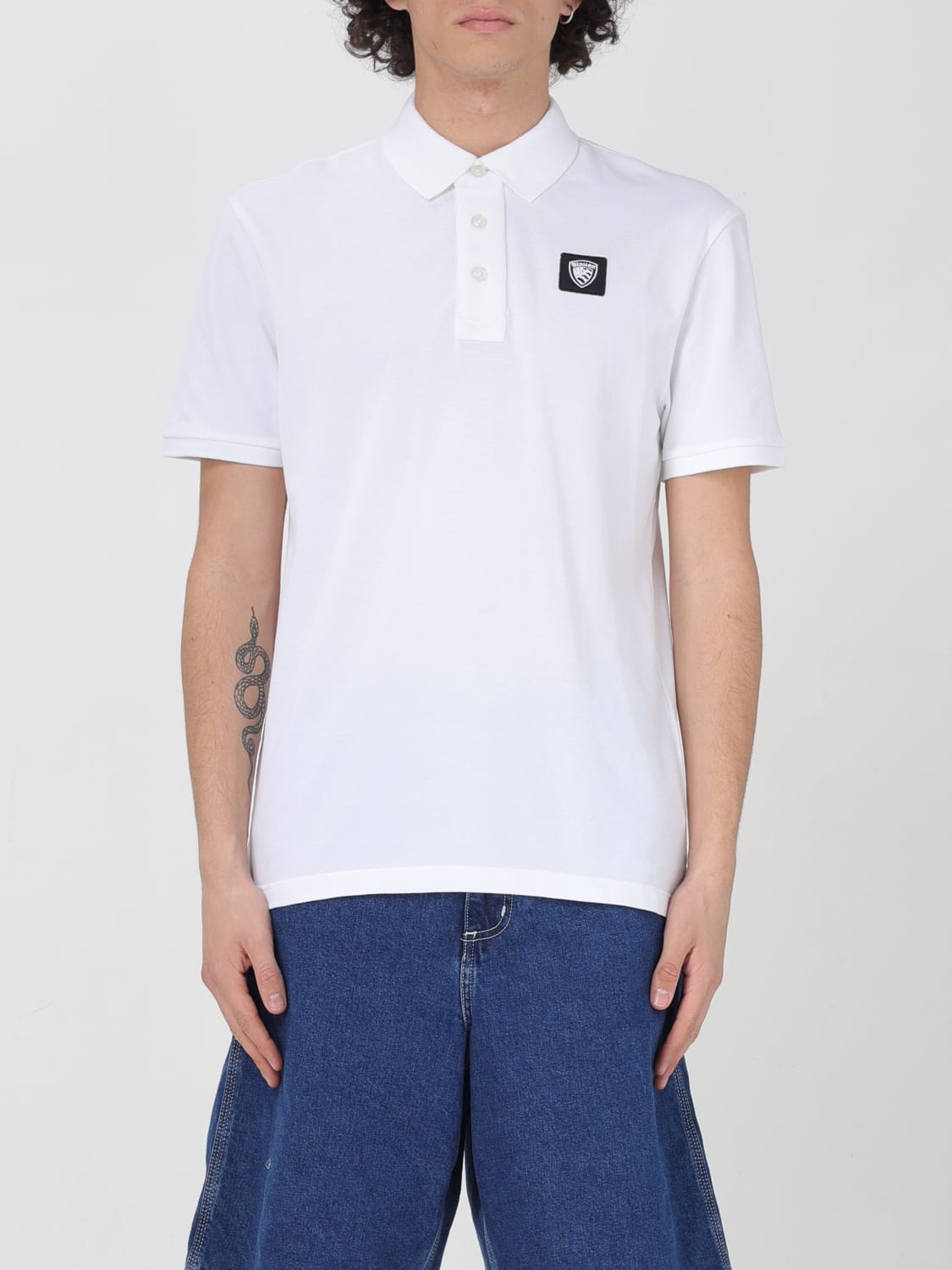 BLAUER POLO SHIRT: Polo shirt men Blauer, White - Img 1