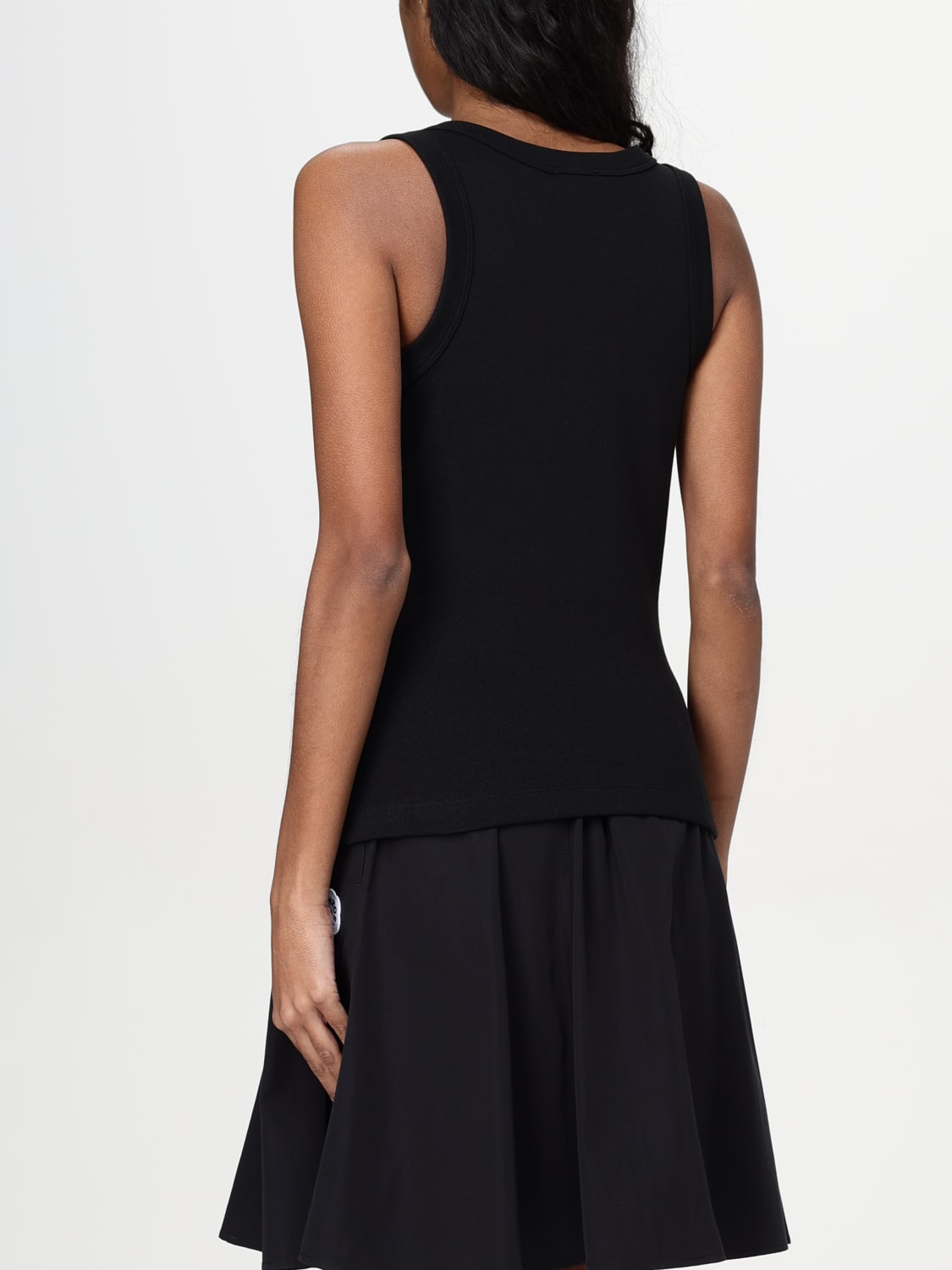 KENZO TOP: Kenzo cotton tank top, Black - Img 3