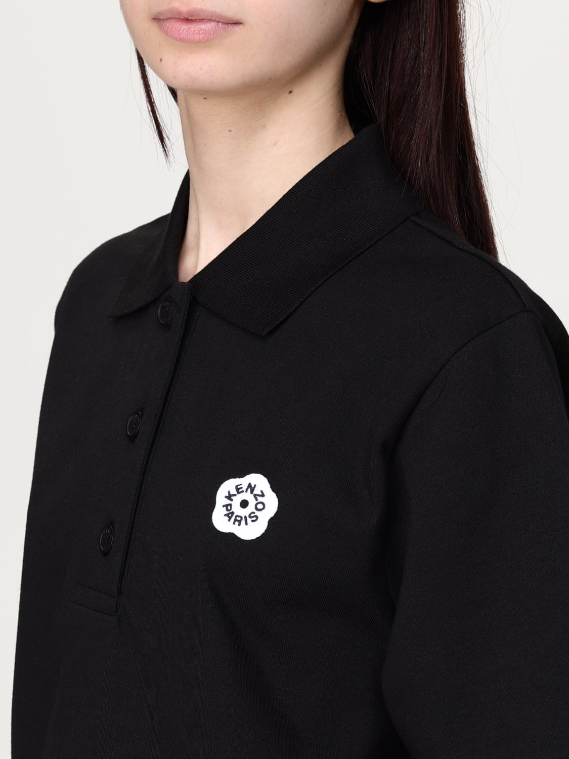 Tシャツ・カットソー KENZO Woman Polo Shirt Black FF52TS1604SB 99J KENZO: Shirt woman - Black | Kenzo polo shirt FF52TS1604SB