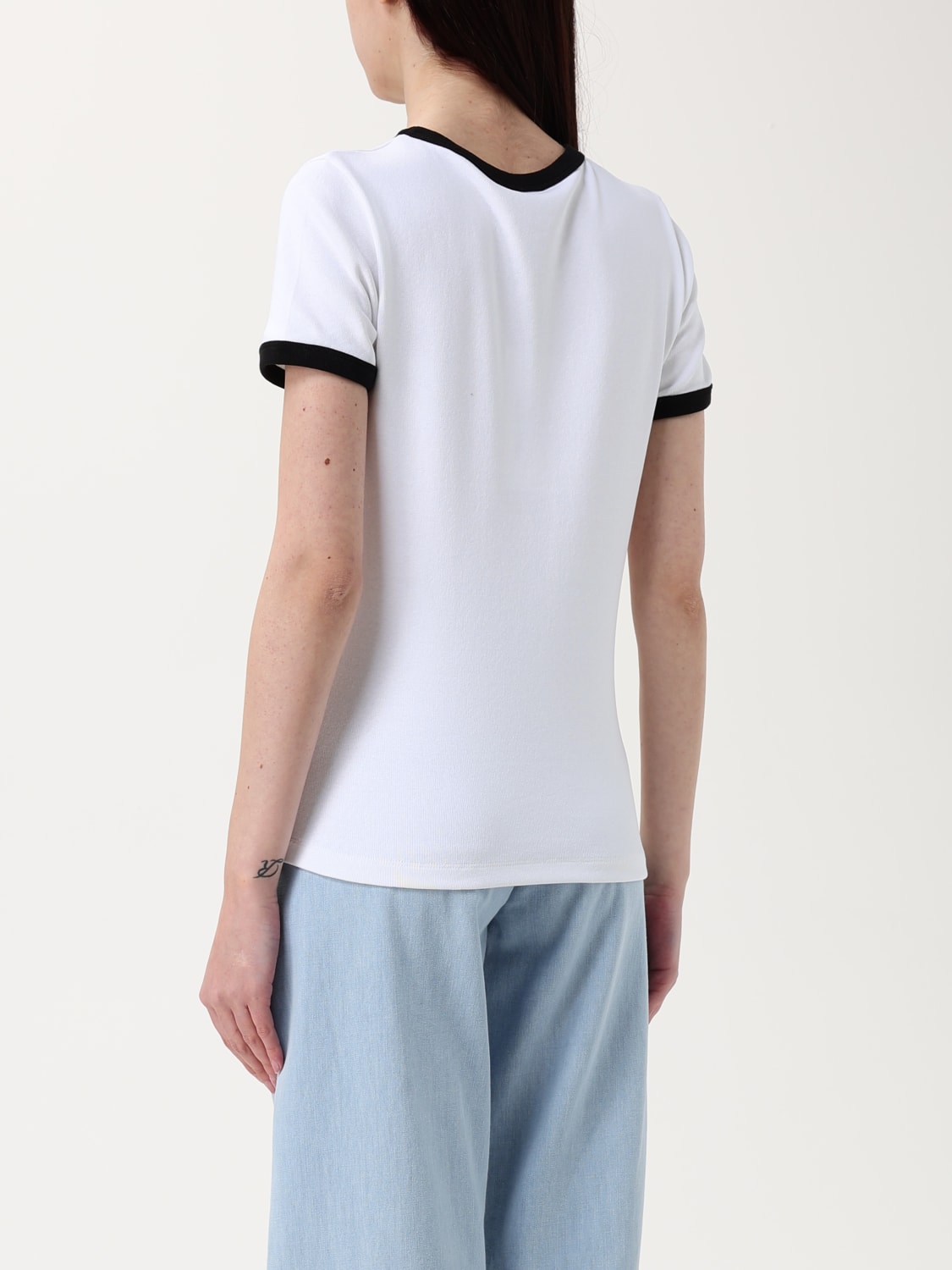 Tシャツ・カットソー KENZO Woman T-Shirt White FF52TS1564SJ 01 KENZO: T-shirt woman - White | Kenzo t-shirt FF52TS1564SJ