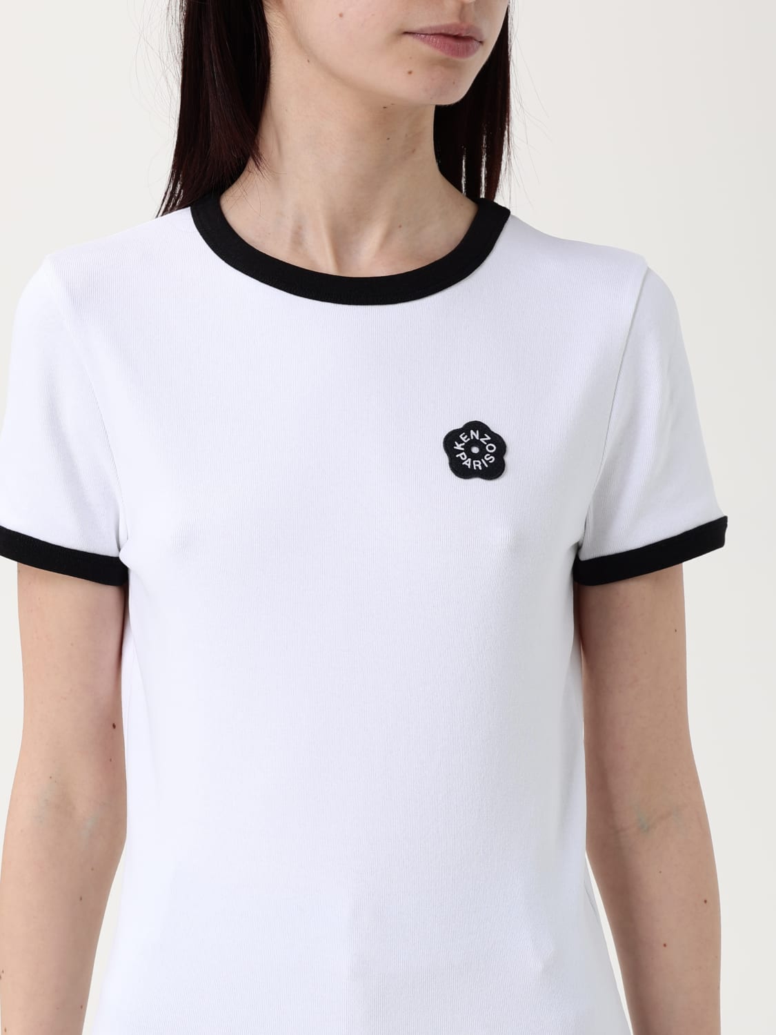 KENZO: T-shirt woman - White | Kenzo t-shirt FF52TS1564SJ KENZO: T-shirt woman - White | Kenzo t-shirt FF52TS1564SJ