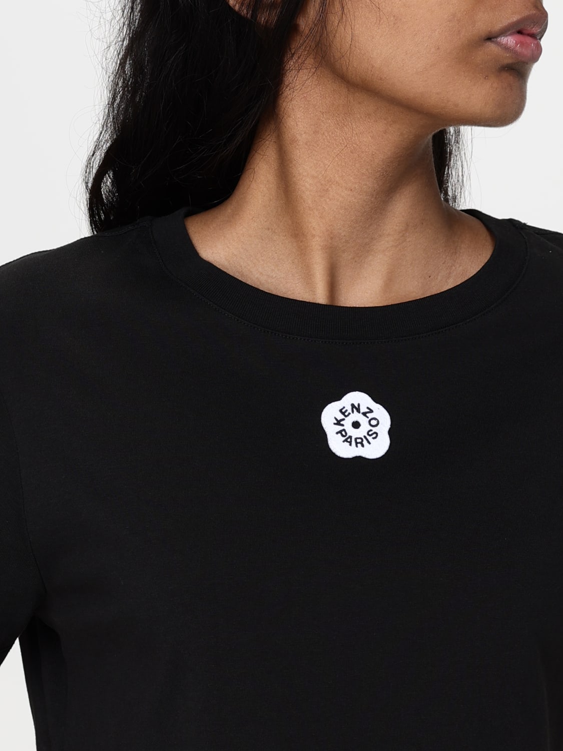 KENZO T-SHIRTS: T-shirt Kenzo in cotone , Nero - Img 4