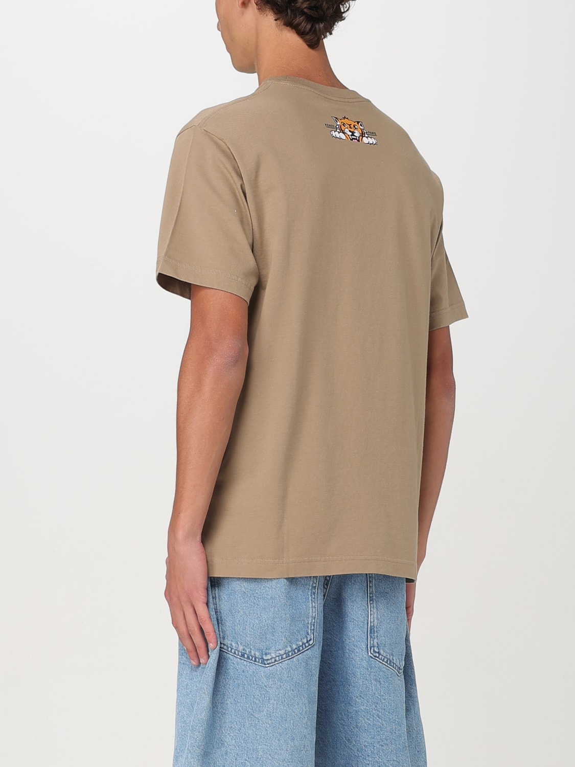 Tシャツ・カットソー KENZO Men T Shirts FF55TS5334SG 10 Brown KENZO: T-shirt men - Brown | Kenzo t-shirt FF55TS5334SG