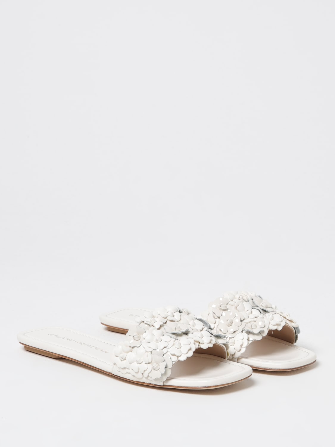 STUART WEITZMAN HEELED SANDAL: Shoes woman Stuart Weitzman, Cream - Img 2