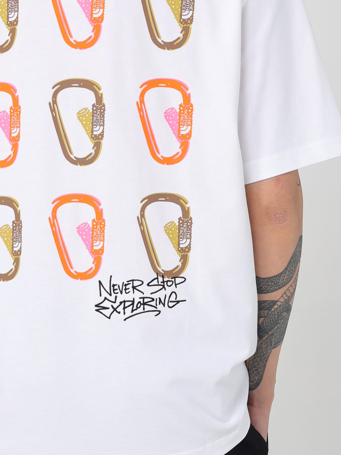 THE NORTH FACE T-SHIRT: T-shirt herren The North Face, Weiß - Img 3