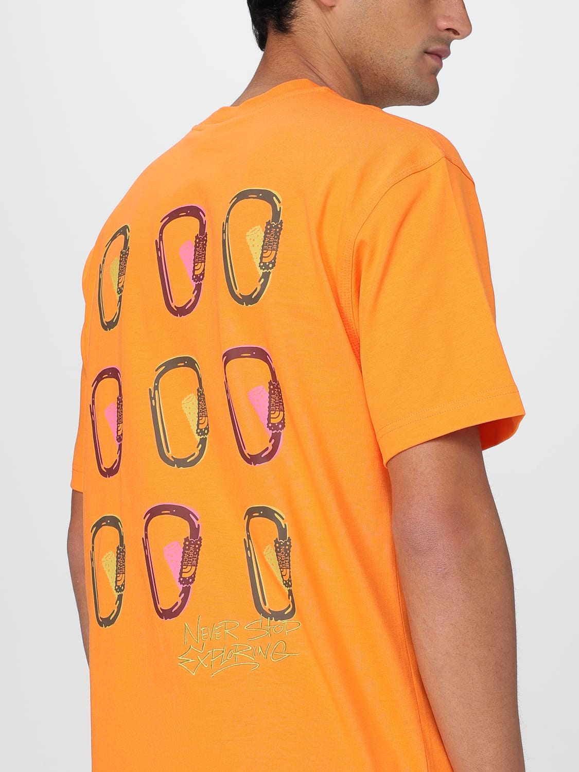 THE NORTH FACE T-SHIRT: T-shirt men The North Face, Orange - Img 3